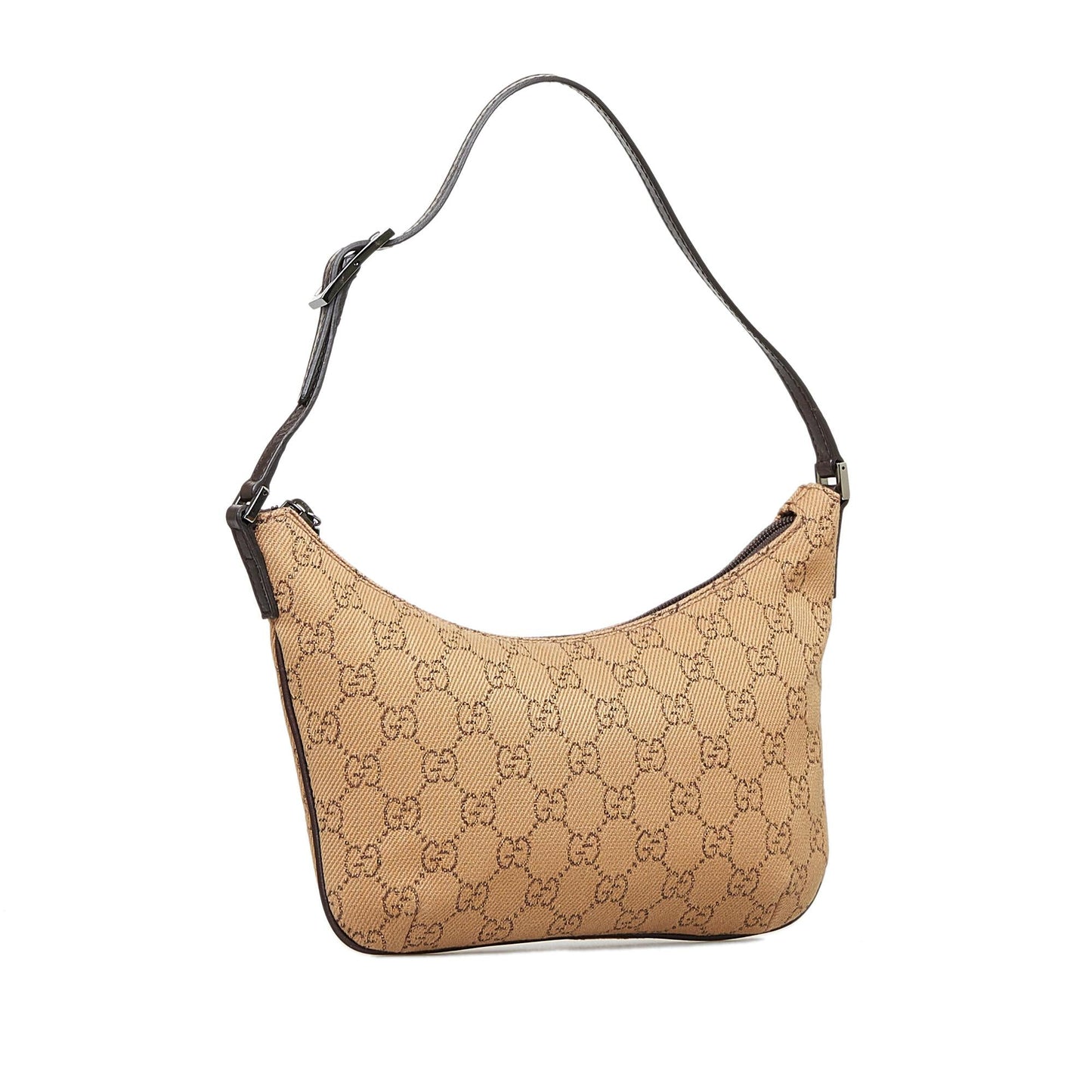 Gucci GG Baguette SHG-cGEWCF Canvas Brown Handbag