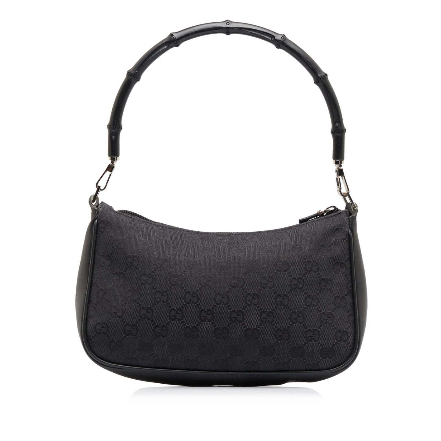 Gucci GG Bamboo Baguette SHG-kSjf51 Canvas Black Handbag