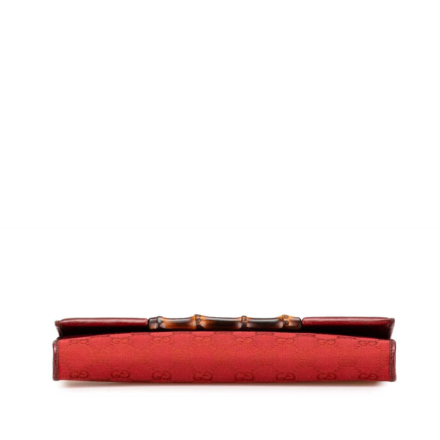 Gucci GG Bamboo Bar Canvas Red Crossbody Bag