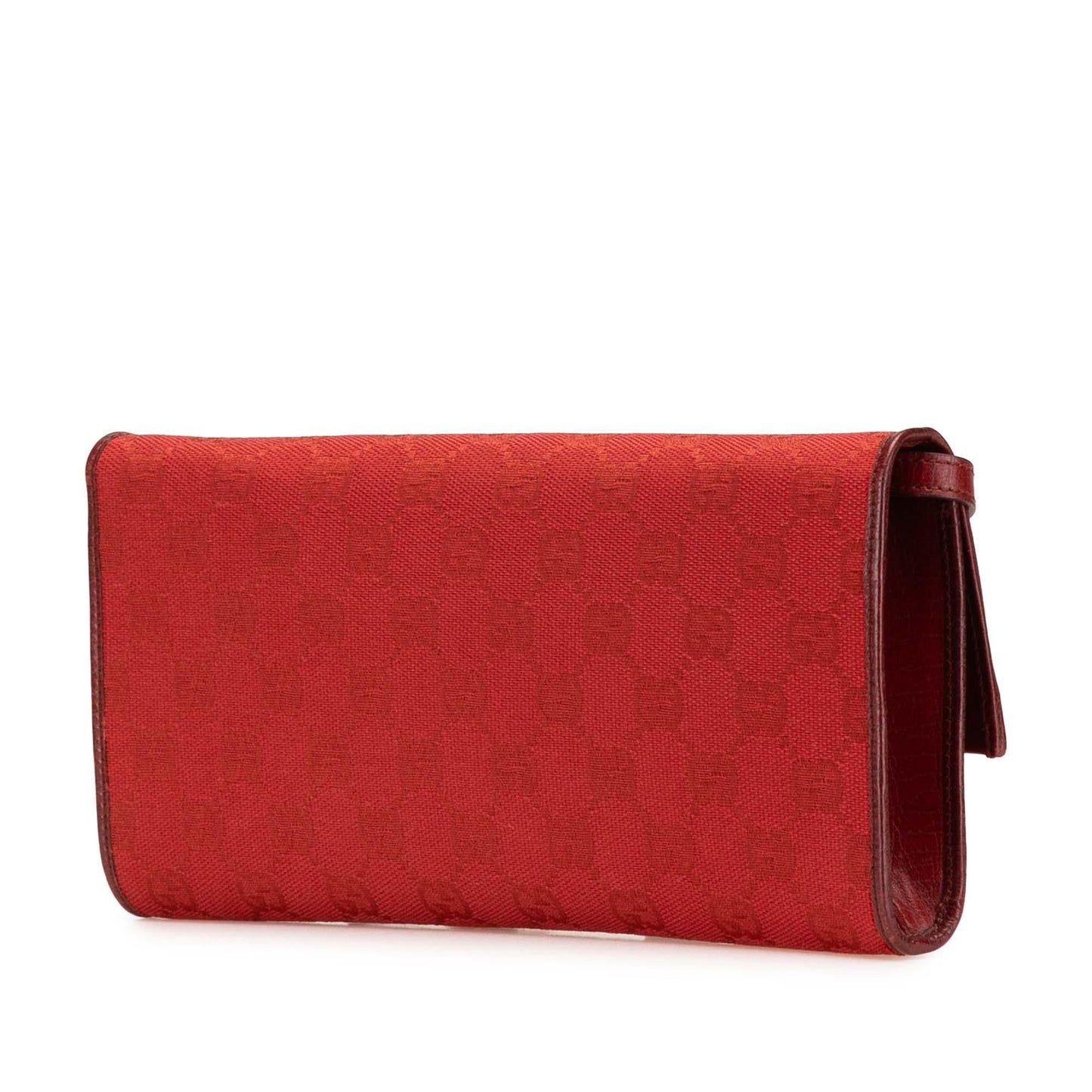 Gucci GG Bamboo Bar Canvas Red Crossbody Bag