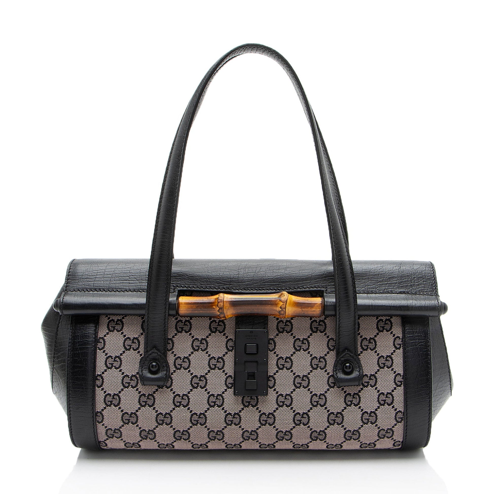 Gucci GG Bamboo Bullet Canvas Medium Travel Bag