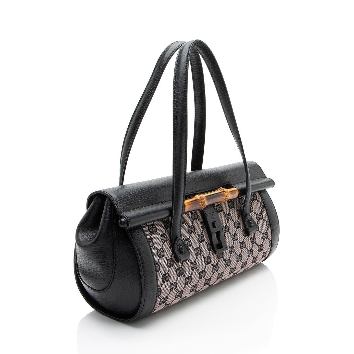 Gucci GG Bamboo Bullet Canvas Medium Travel Bag