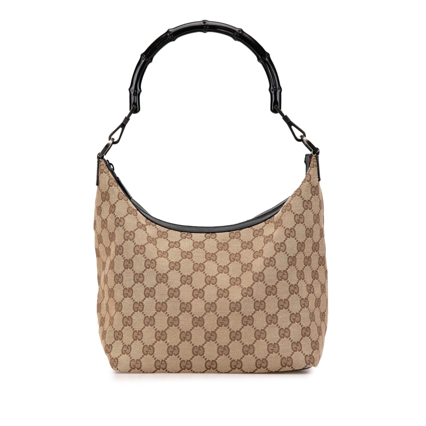 Gucci GG Bamboo SHG-jAsRoJ Canvas Calf Brown Shoulder Bag