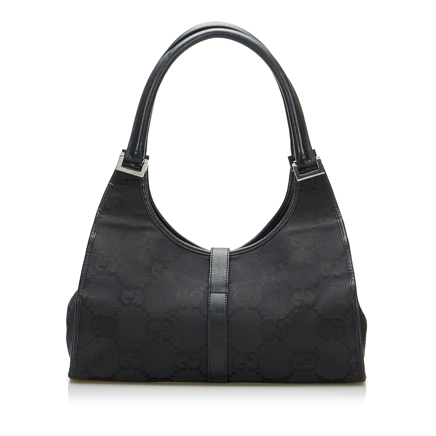 Gucci GG Bardot SHG-xoRzQP Canvas Black Shoulder Bag
