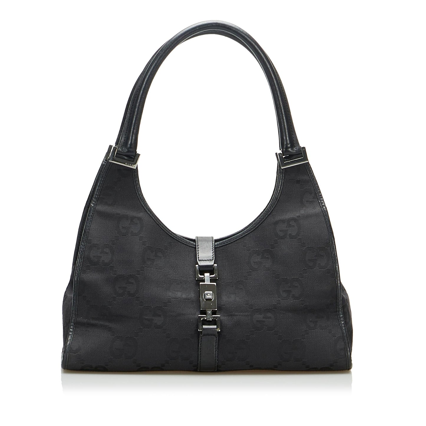 Gucci GG Bardot SHG-xoRzQP Canvas Black Shoulder Bag