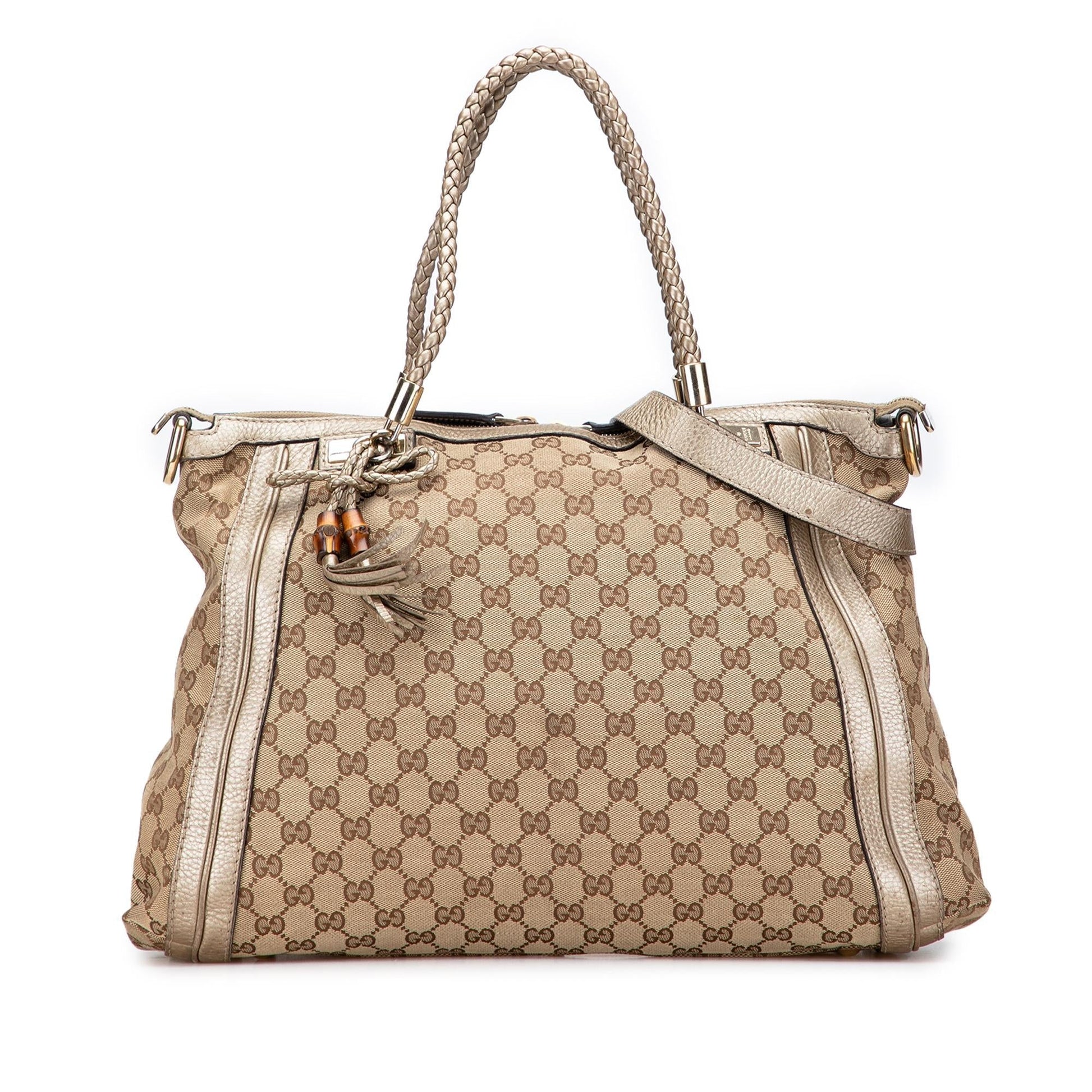 Gucci GG Bella Convertible Canvas Tote Bag