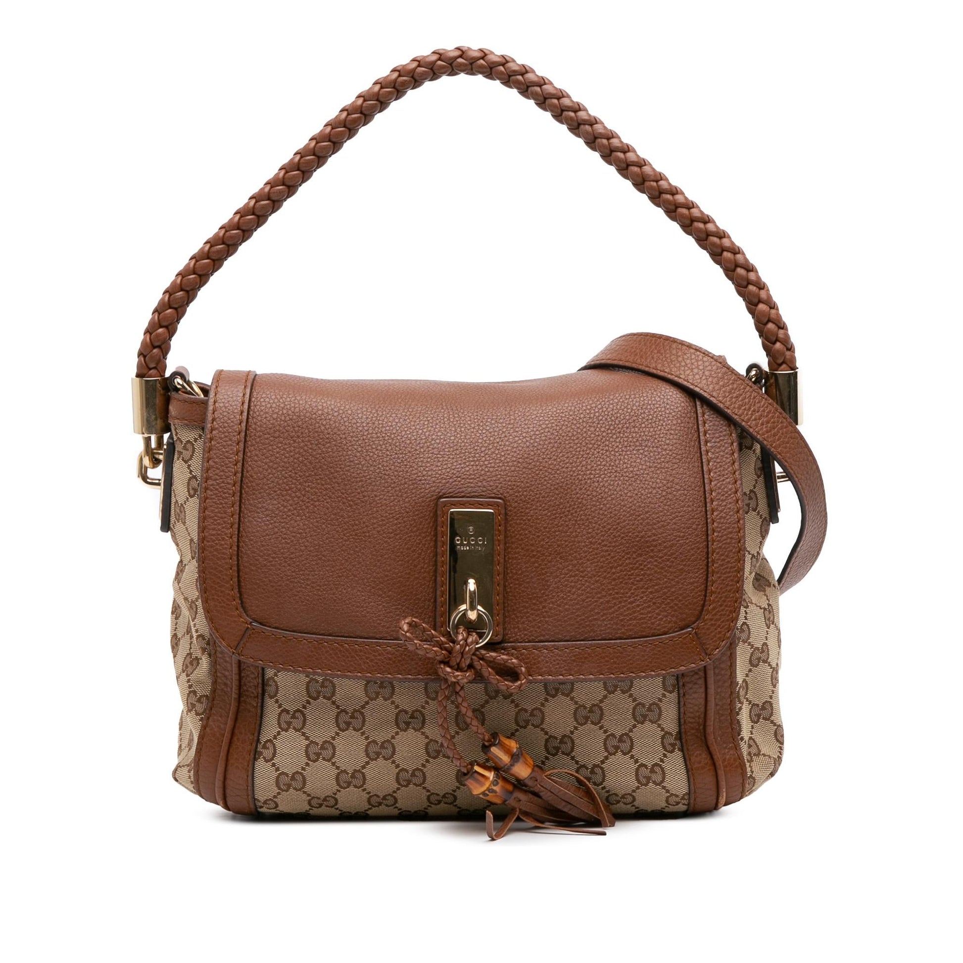 Gucci GG Bella Canvas Travel Bag Satchel 11