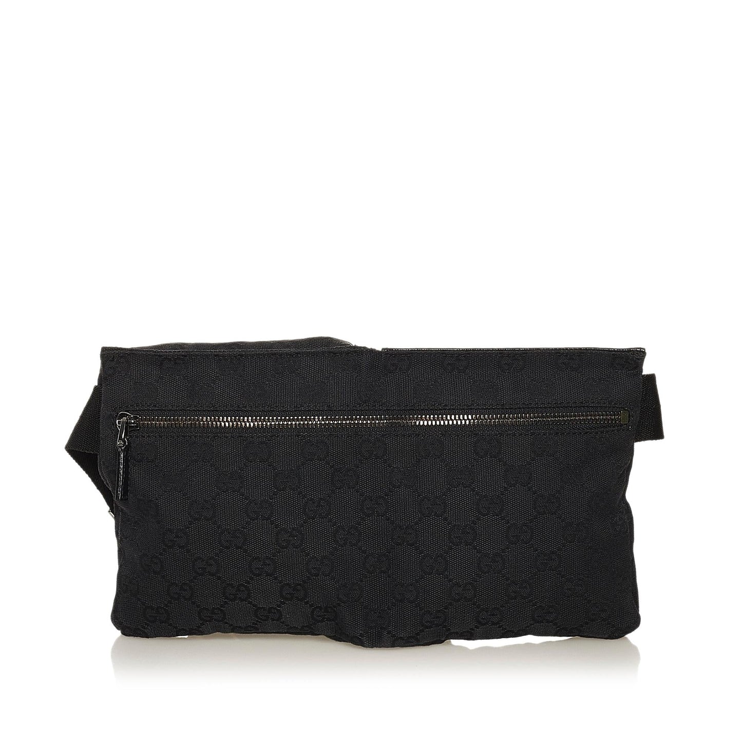 Gucci GG Belt SHG Canvas Black Accessory Bag Shg
