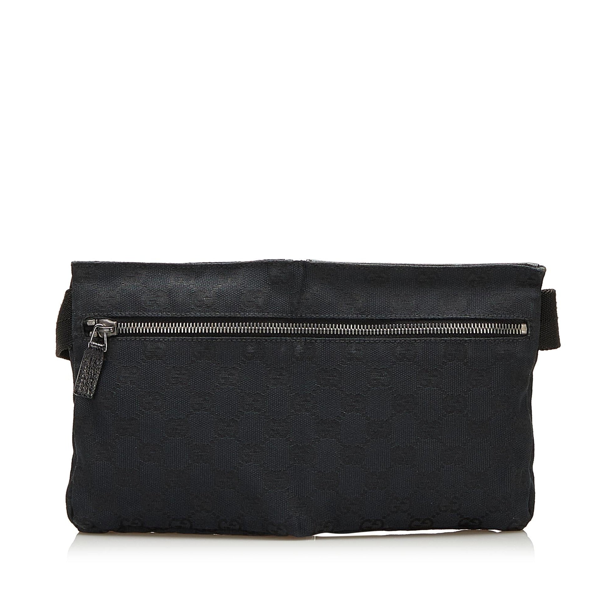 Gucci GG Belt SHG Canvas Black Accessory 3
