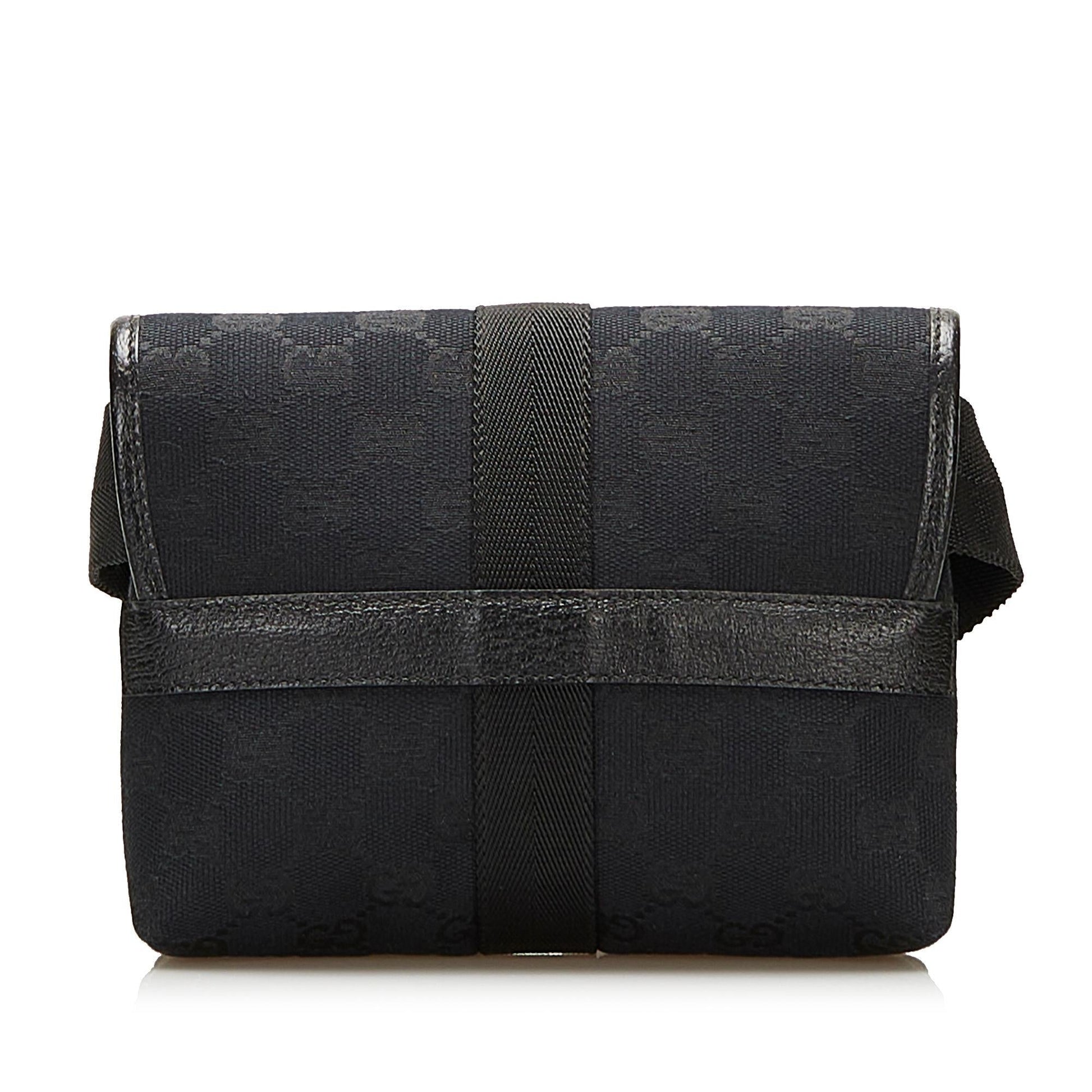 Gucci GG Belt SHG Canvas Black Accessory 4