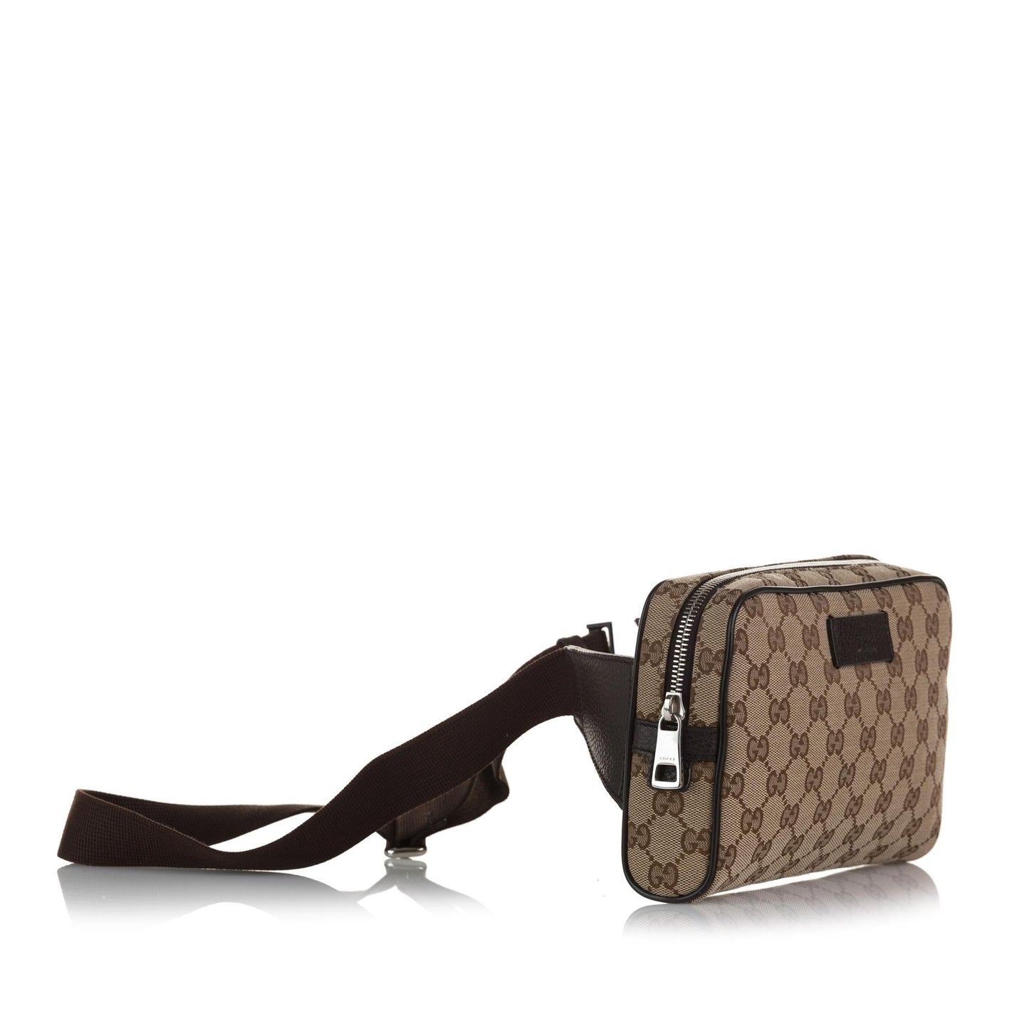 Gucci GG Belt SHG Canvas Brown Accessory 4