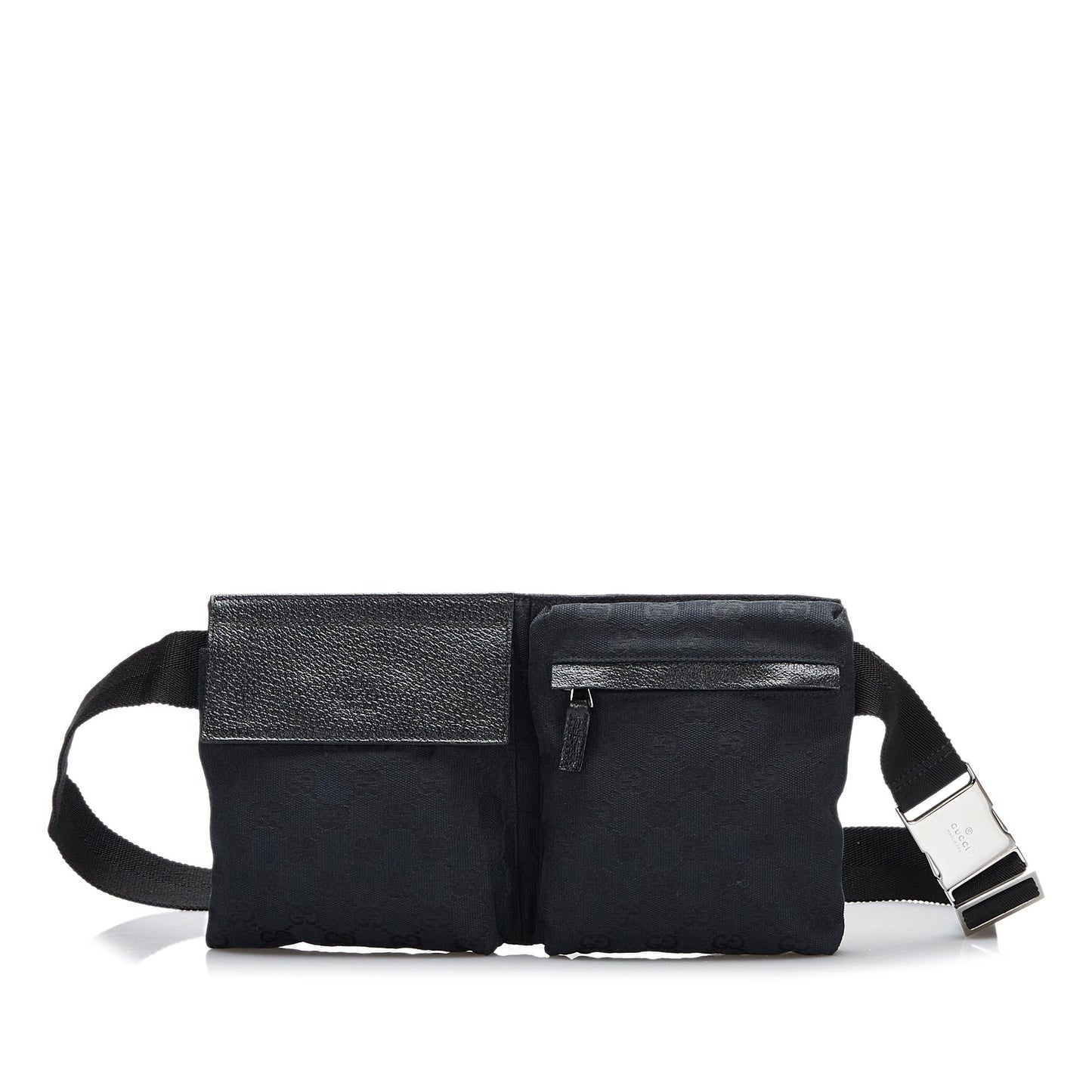 Gucci GG Belt SHG-XoiwIl Canvas Black Accessory