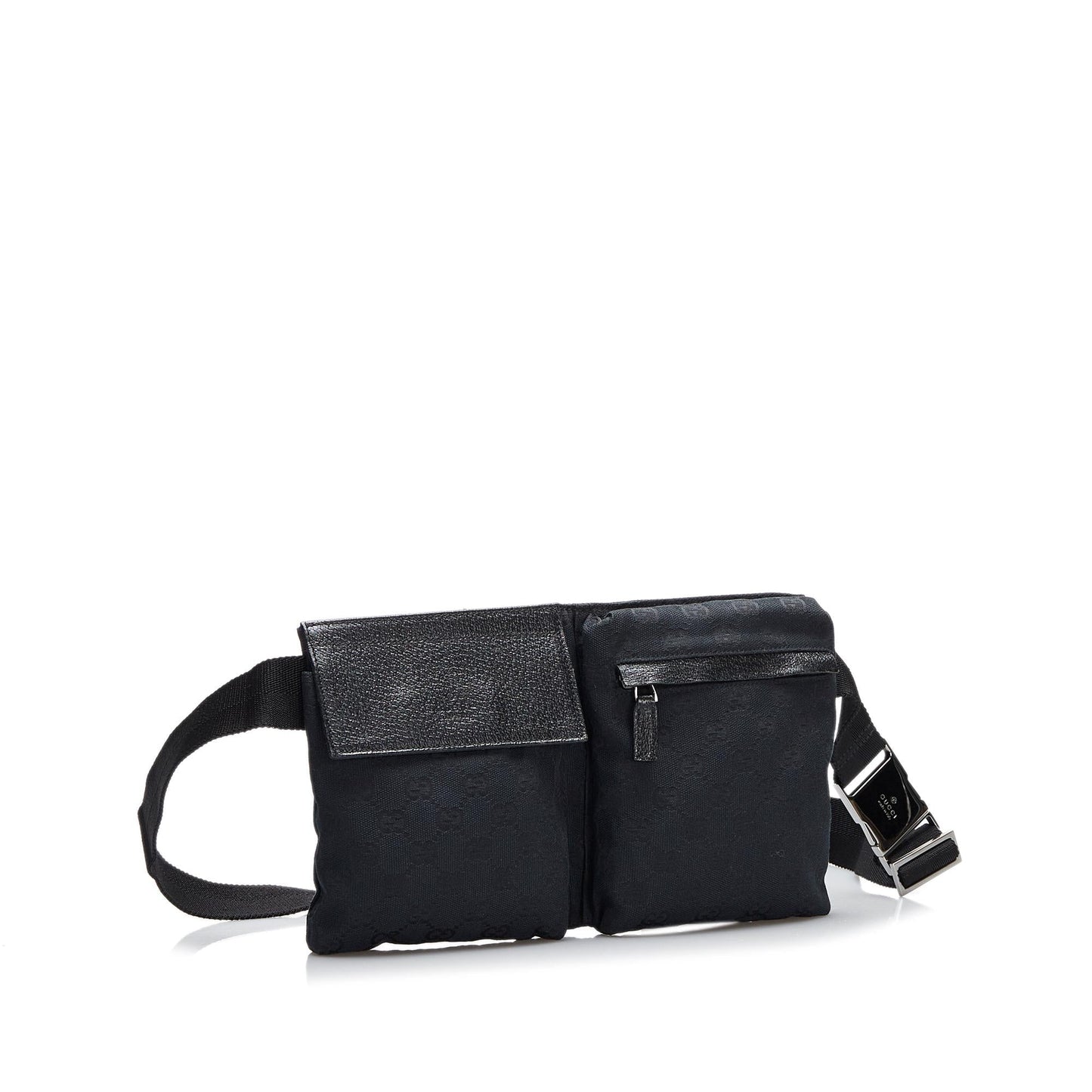 Gucci GG Belt SHG-XoiwIl Canvas Black Accessory