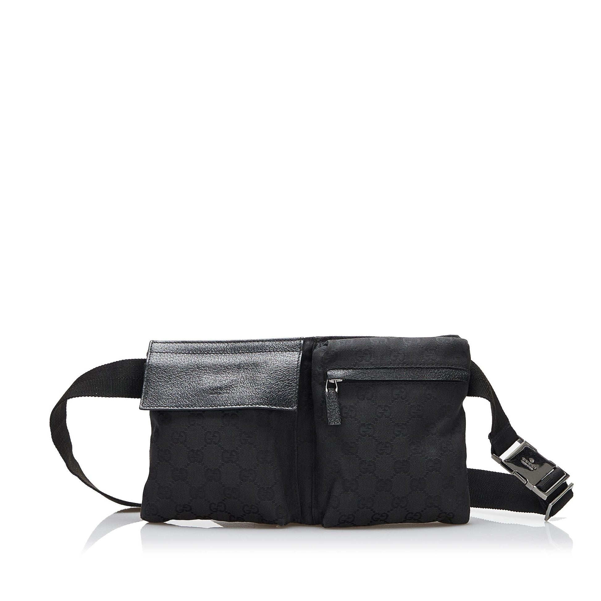 Gucci GG Belt SHG-gBxxz8 Canvas Black Accessory