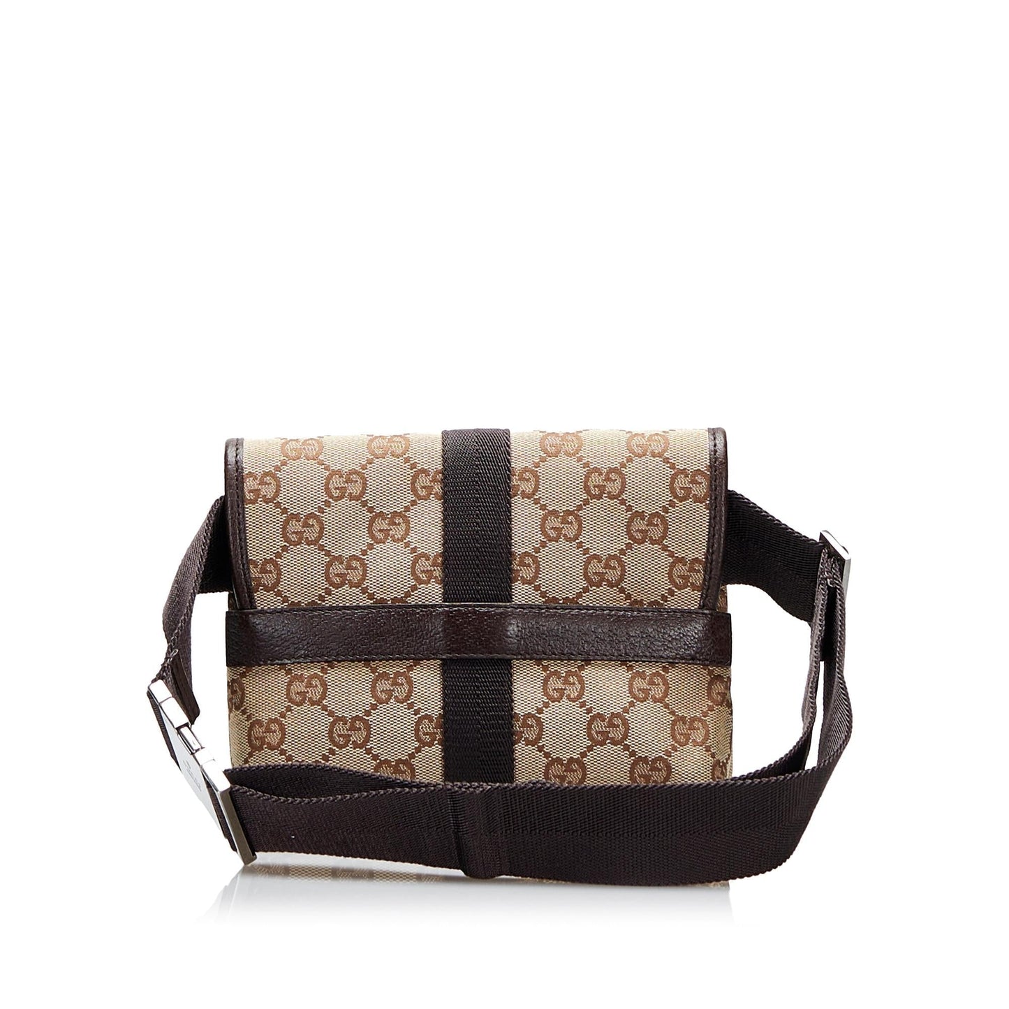 Gucci GG Belt SHG-PCSuFp Canvas Brown Accessory