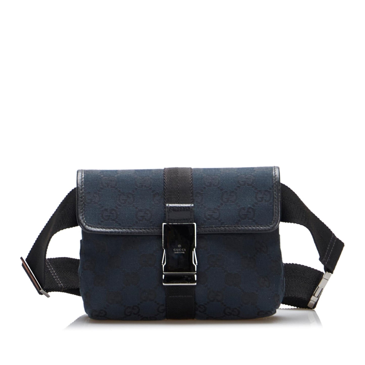 Gucci GG Belt SHG-U1P8Xl Canvas Black Accessory