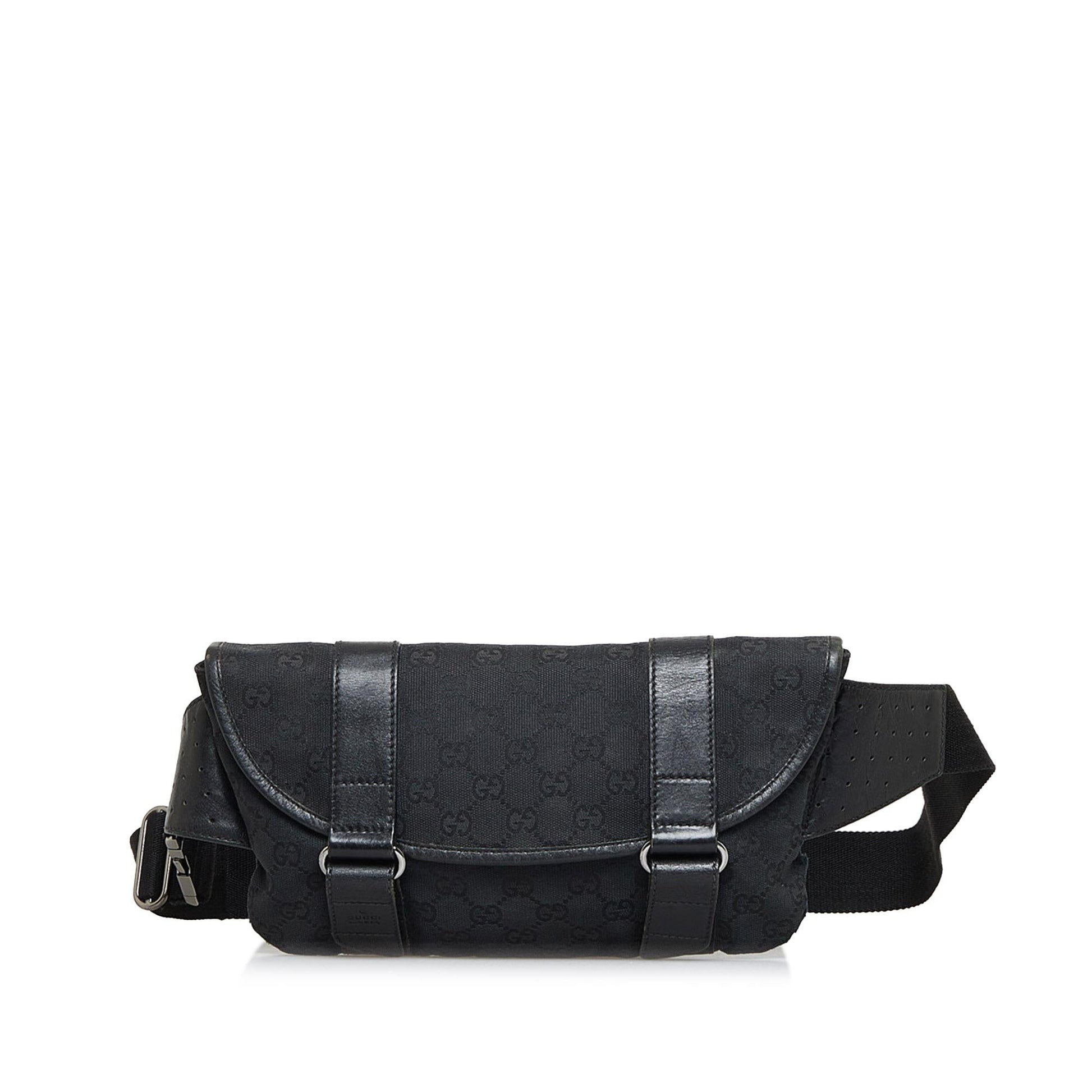 Gucci GG Belt SHG-Umgtg5 Canvas Black Accessory