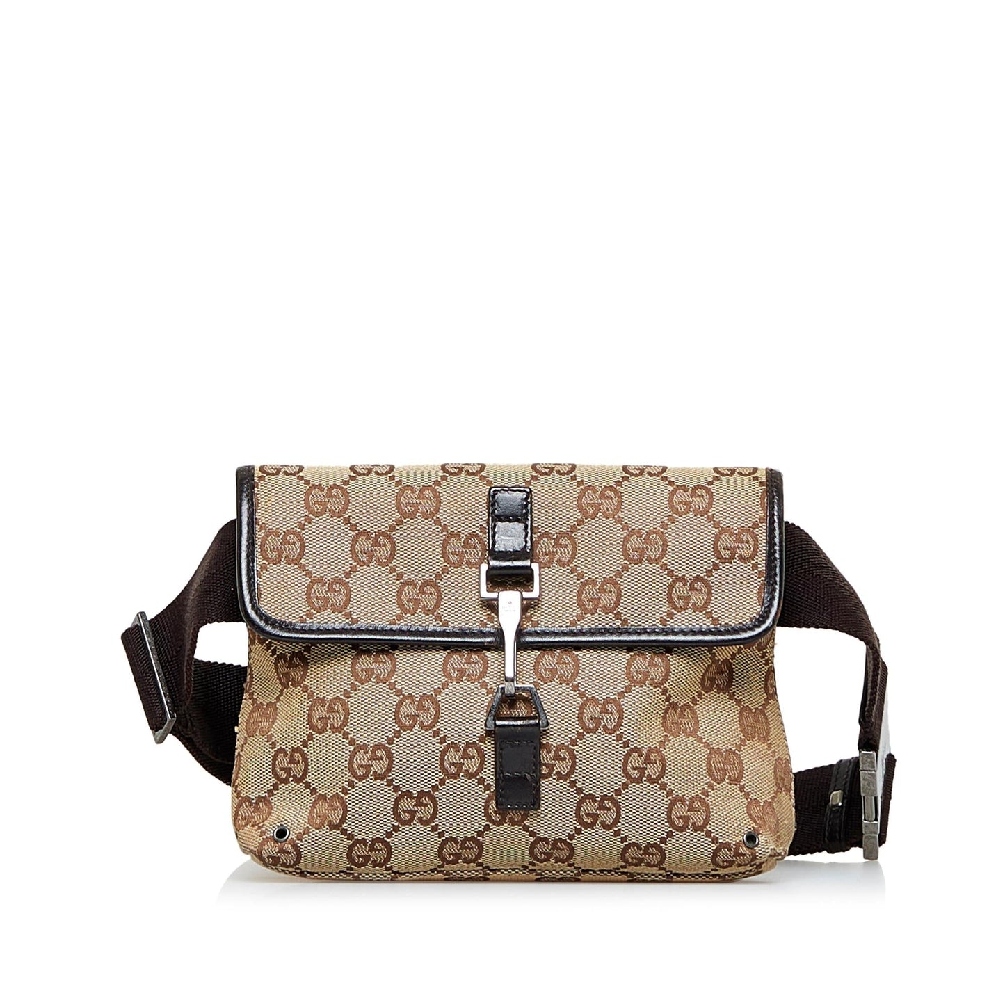 Gucci GG Belt SHG-ttXpFV Canvas Brown Accessory