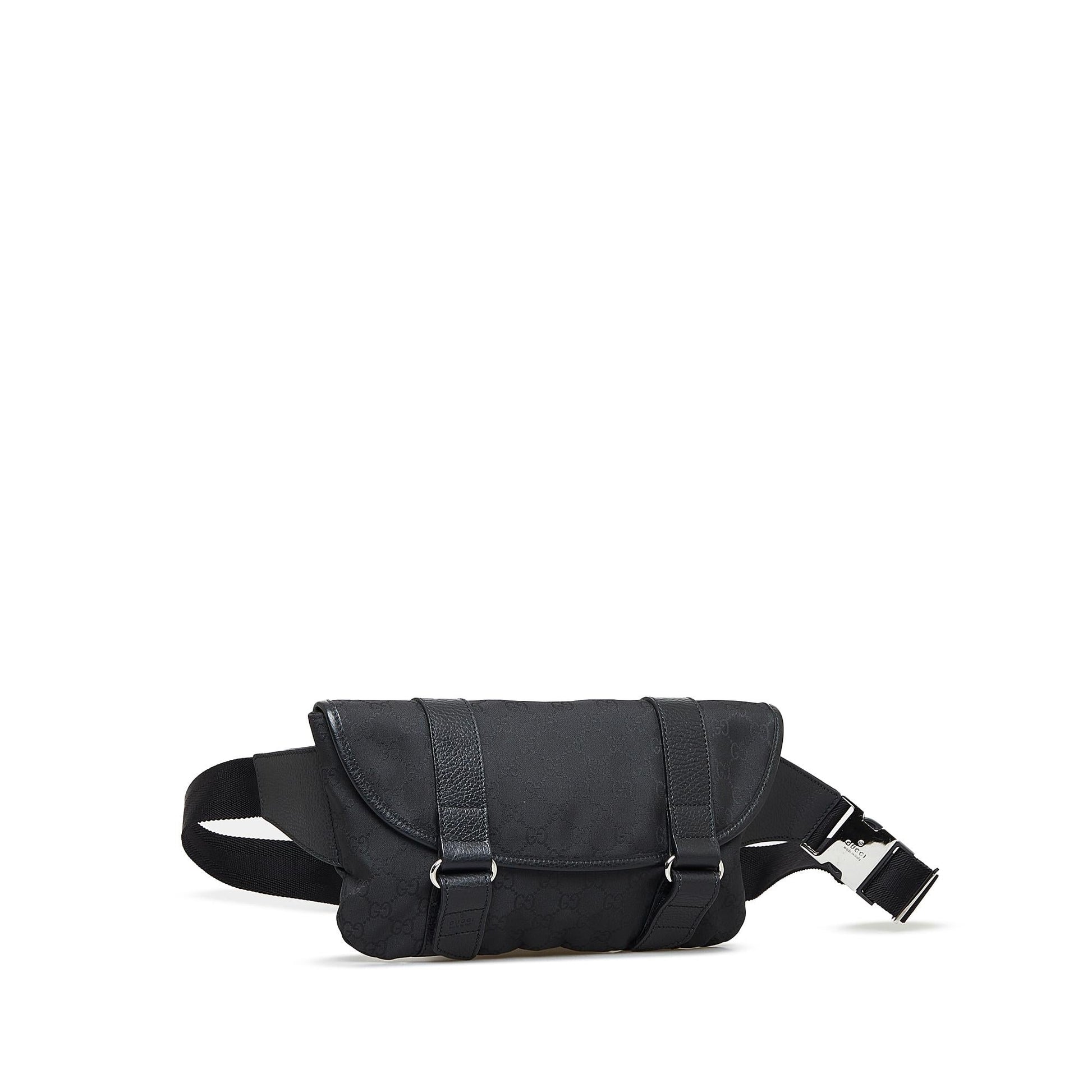 Gucci GG Belt SHG-qYB0KP Canvas Black Accessory