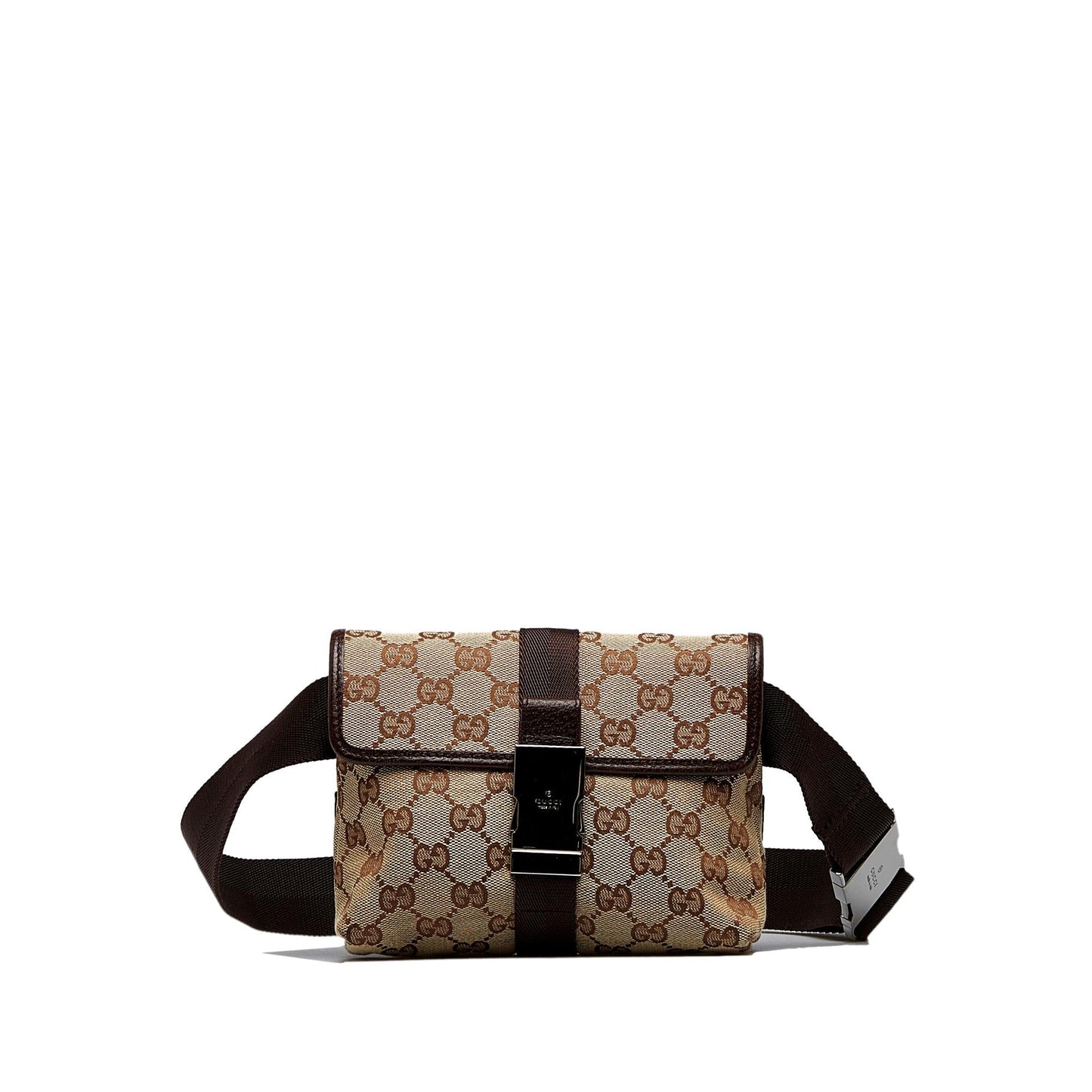 Gucci GG Belt SHG-yK3qg9 Canvas Brown Accessory