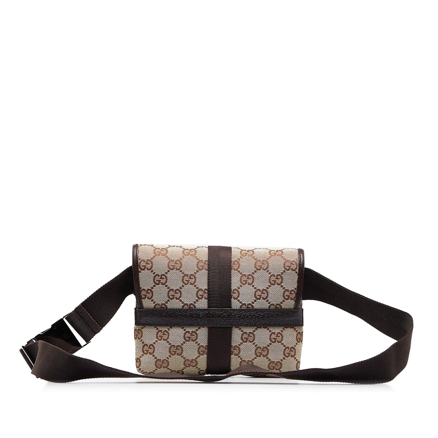 Gucci GG Belt SHG-CzBY5Q Canvas Brown Accessory