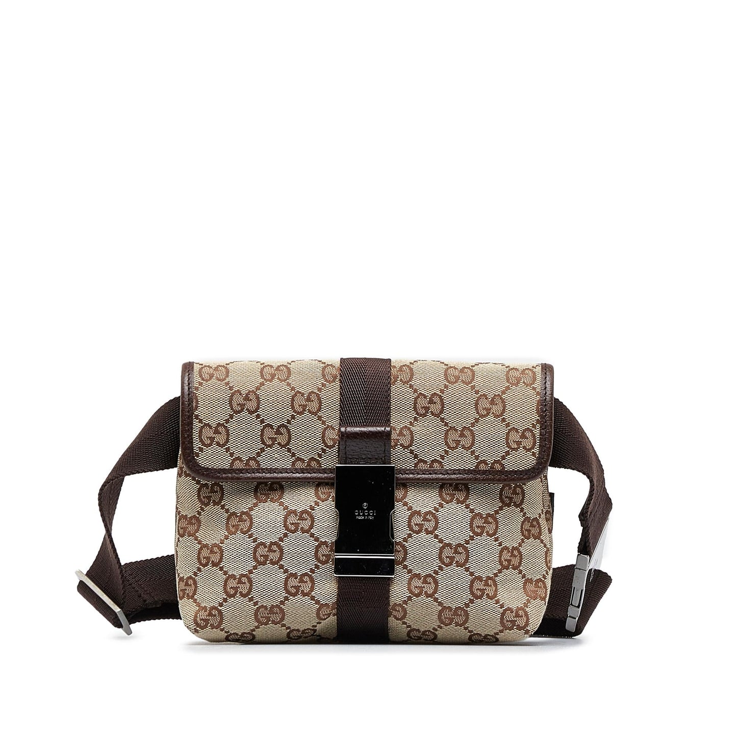 Gucci GG Belt SHG-cR2Tbh Canvas Brown Accessory