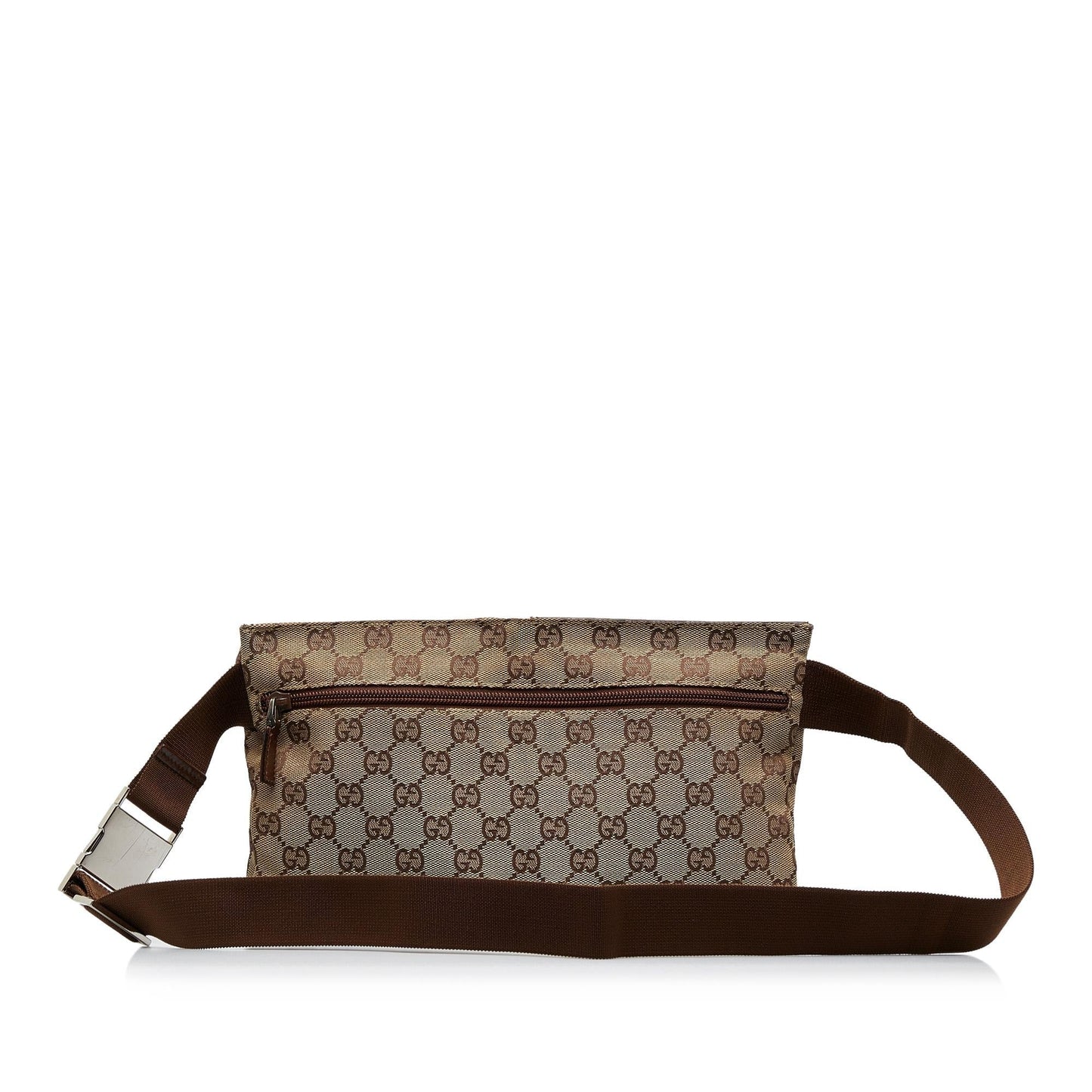 Gucci GG Belt SHG-qT6KSY Canvas Calf Brown Accessory