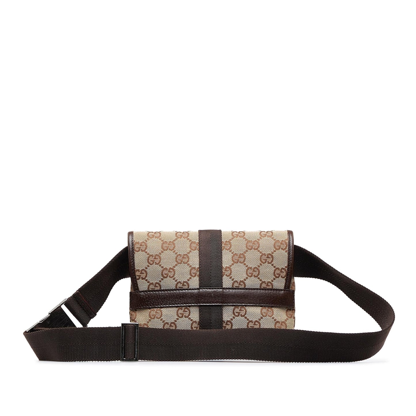 Gucci GG Belt SHG-fjvCjQ Canvas Brown Accessory