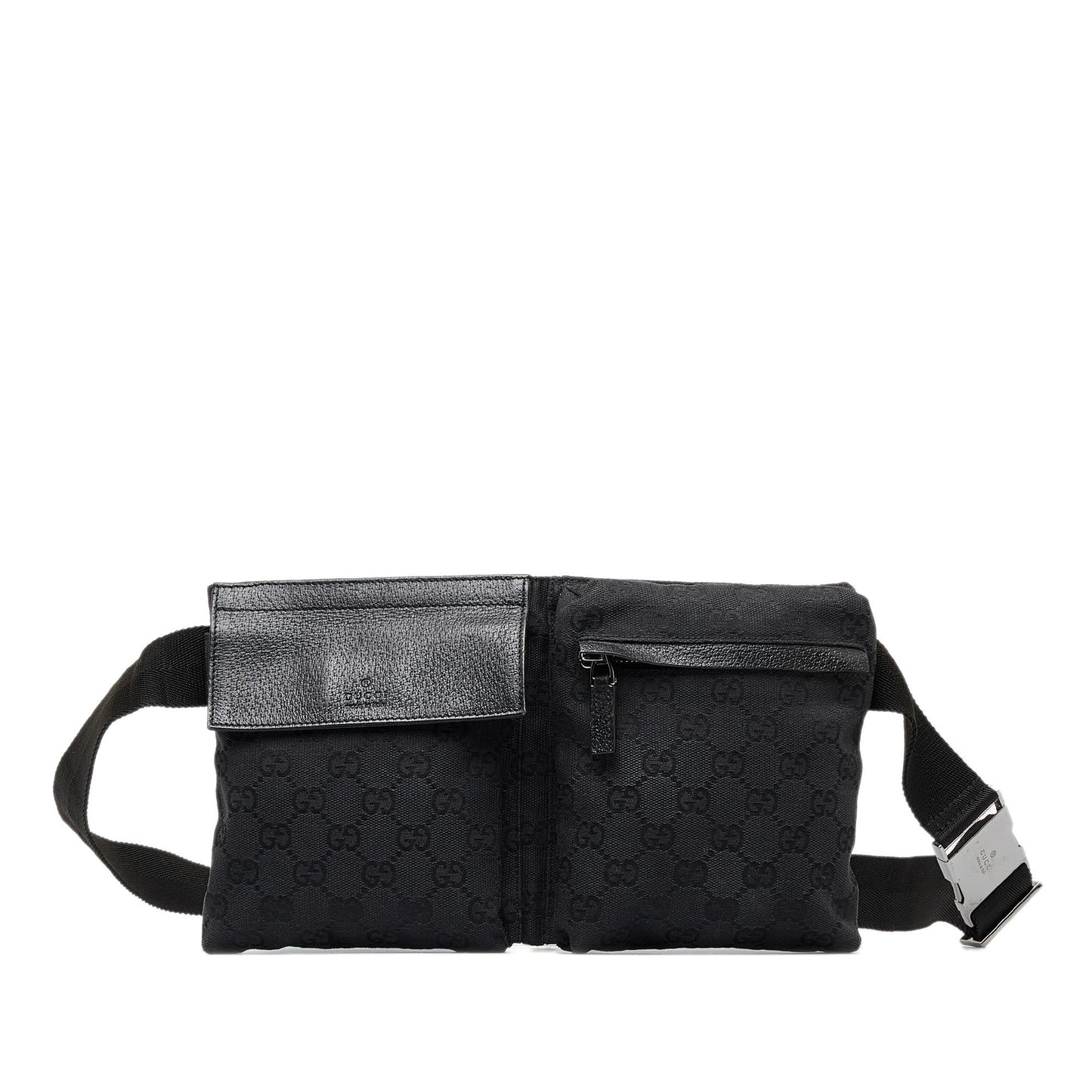 Gucci GG Belt SHG-3jZ8nl Canvas Black Accessory