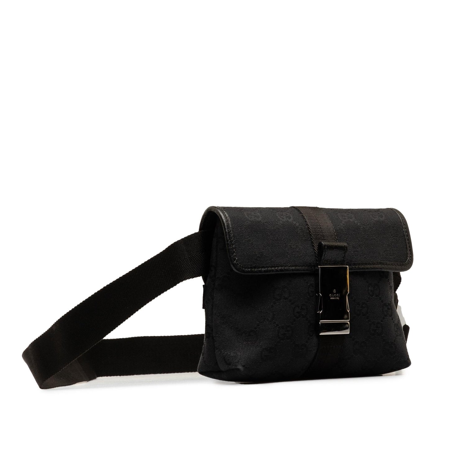 Gucci GG Belt SHG-H6MAgS Canvas Black Accessory