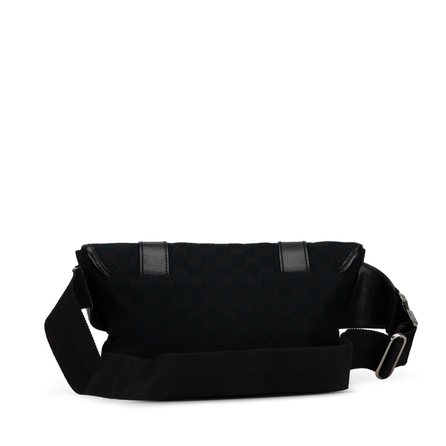 Gucci GG Belt SHG-VM7mwR Canvas Calf Black Accessory