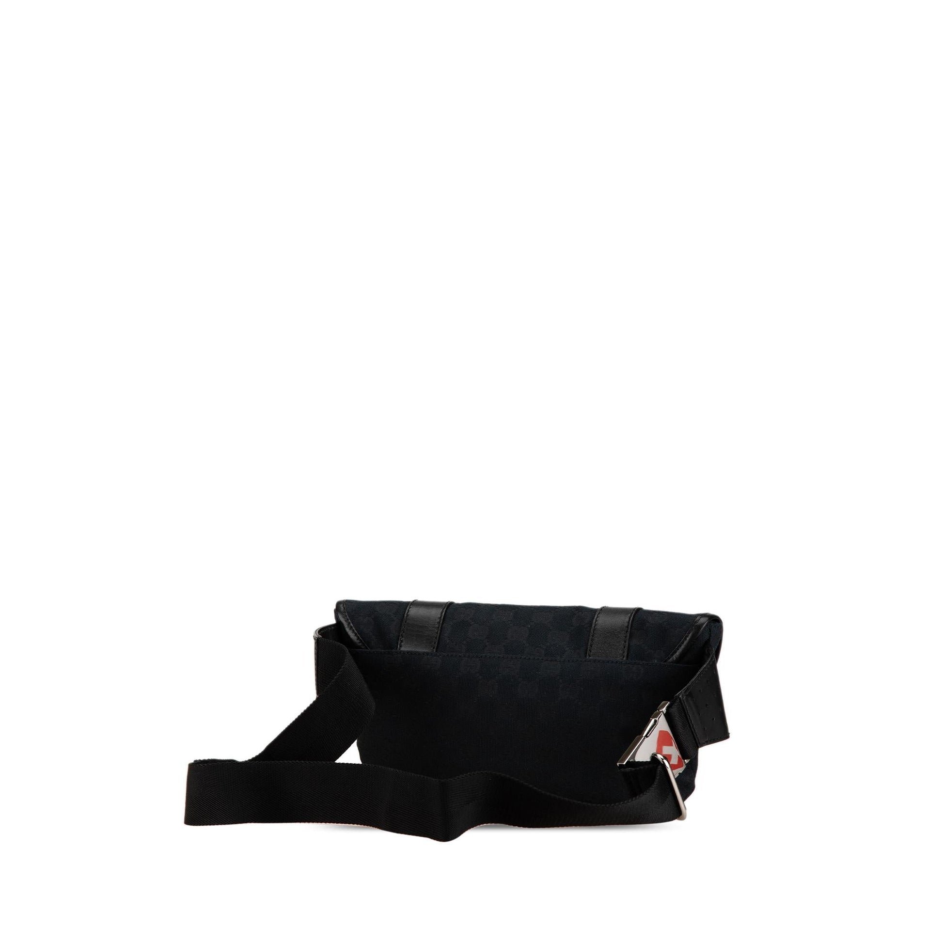 Gucci GG Belt Canvas Calf Black Accessory Belt Bag