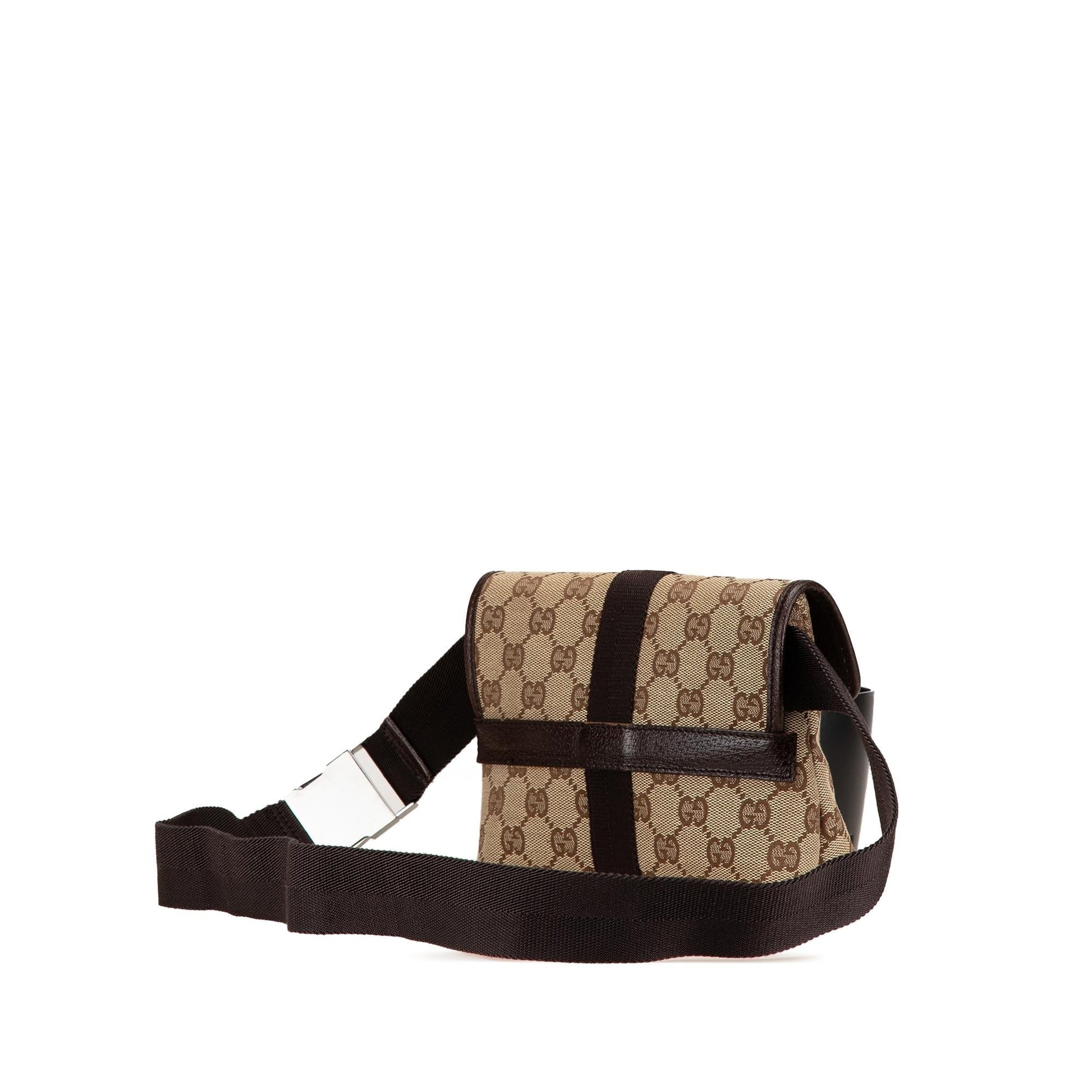 Gucci GG Belt Canvas Brown Accessory Bag 2