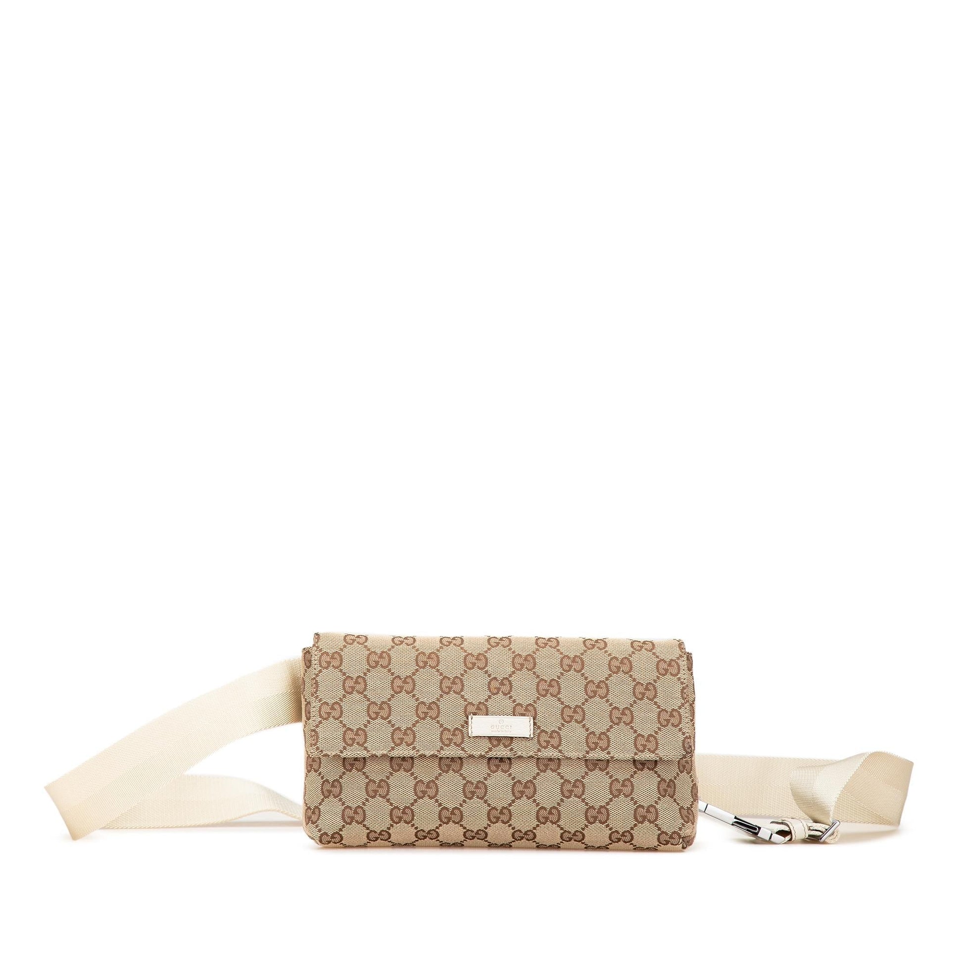 Gucci GG Belt Canvas Brown Accessory Bag 6