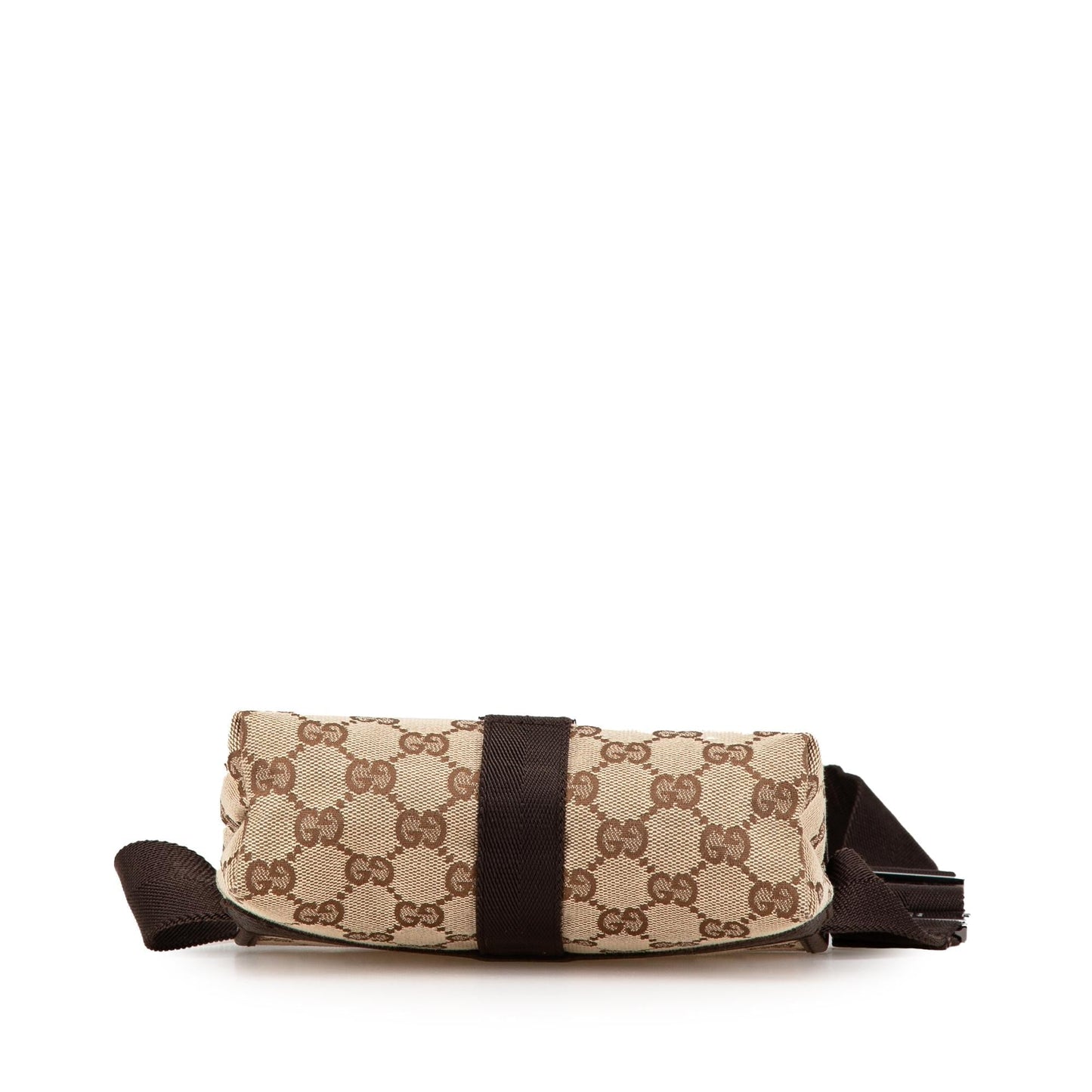 Gucci GG Belt Canvas Calf Brown Accessory Bag 10