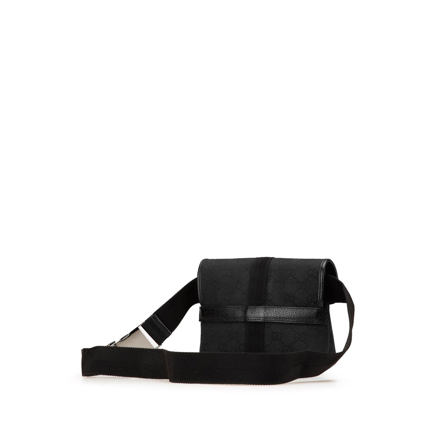 Gucci GG Belt Canvas Calf Black Accessory