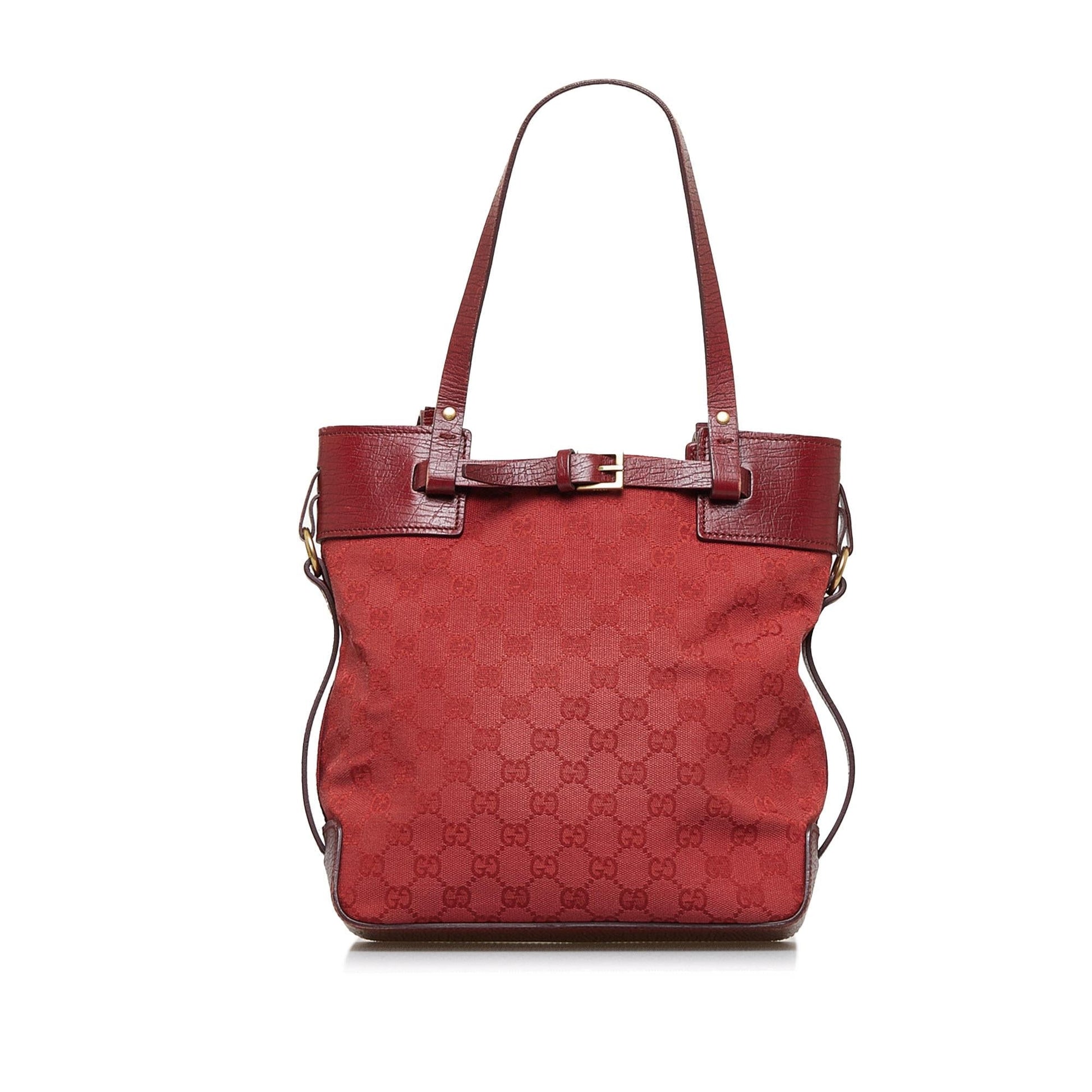Gucci GG Belt SHG-RoMOGQ Canvas Red Accessory