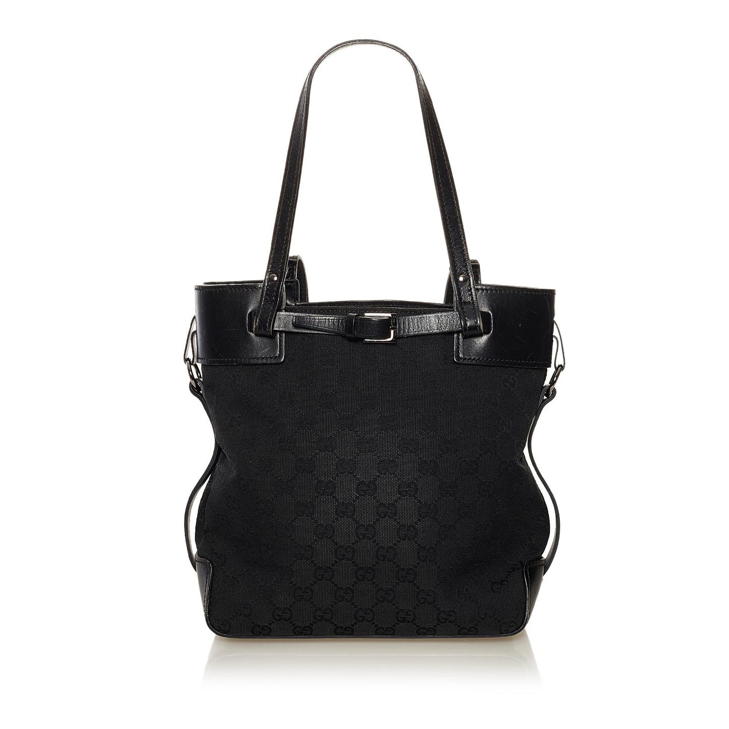 Gucci GG Belt SHG Canvas Black Accessory