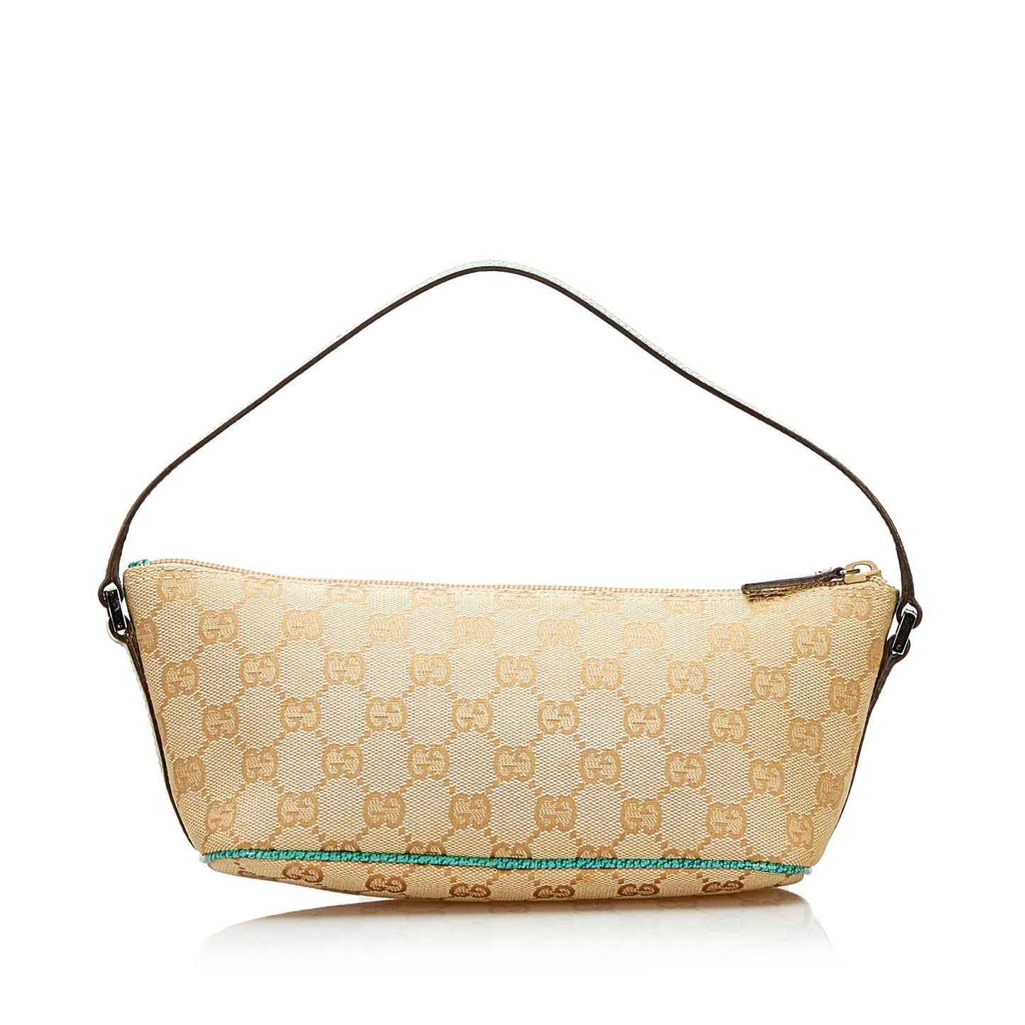 Gucci GG Boat Pochette SHG Canvas Brown Handbag