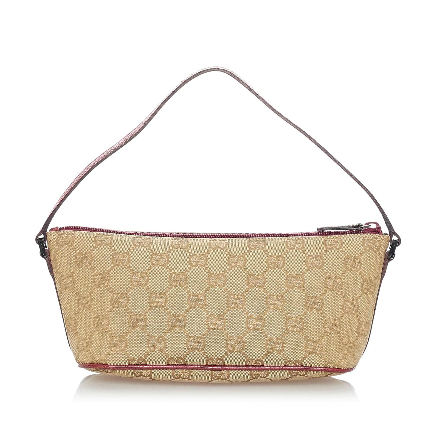 Gucci GG Boat SHG Canvas Brown Handbag 4