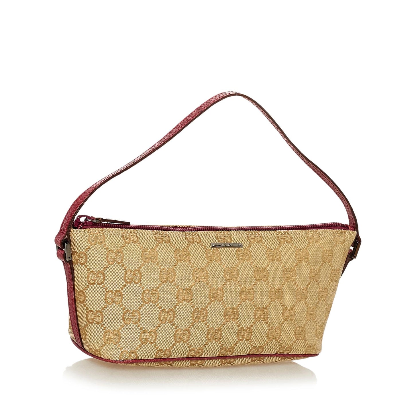 Gucci GG Boat SHG Canvas Brown Handbag