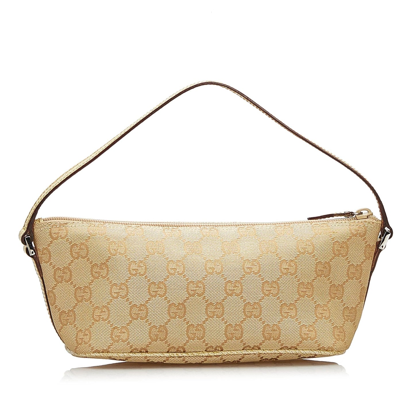 Gucci GG Boat SHG Canvas Brown Handbag Boat Shg