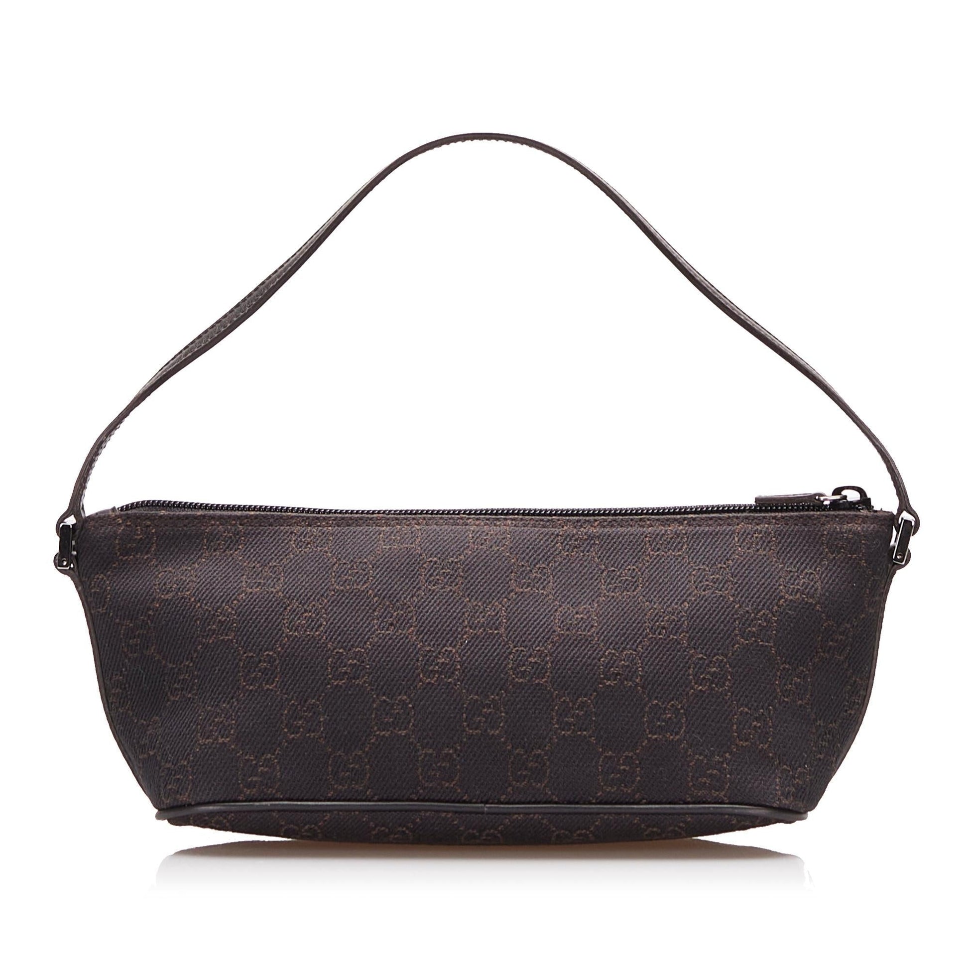 Gucci GG Boat SHG-e5ydYQ Canvas Brown Handbag