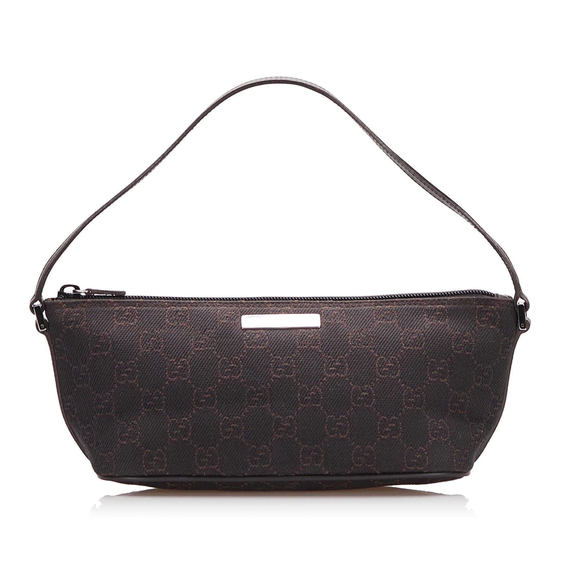 Gucci GG Boat SHG-e5ydYQ Canvas Brown Handbag