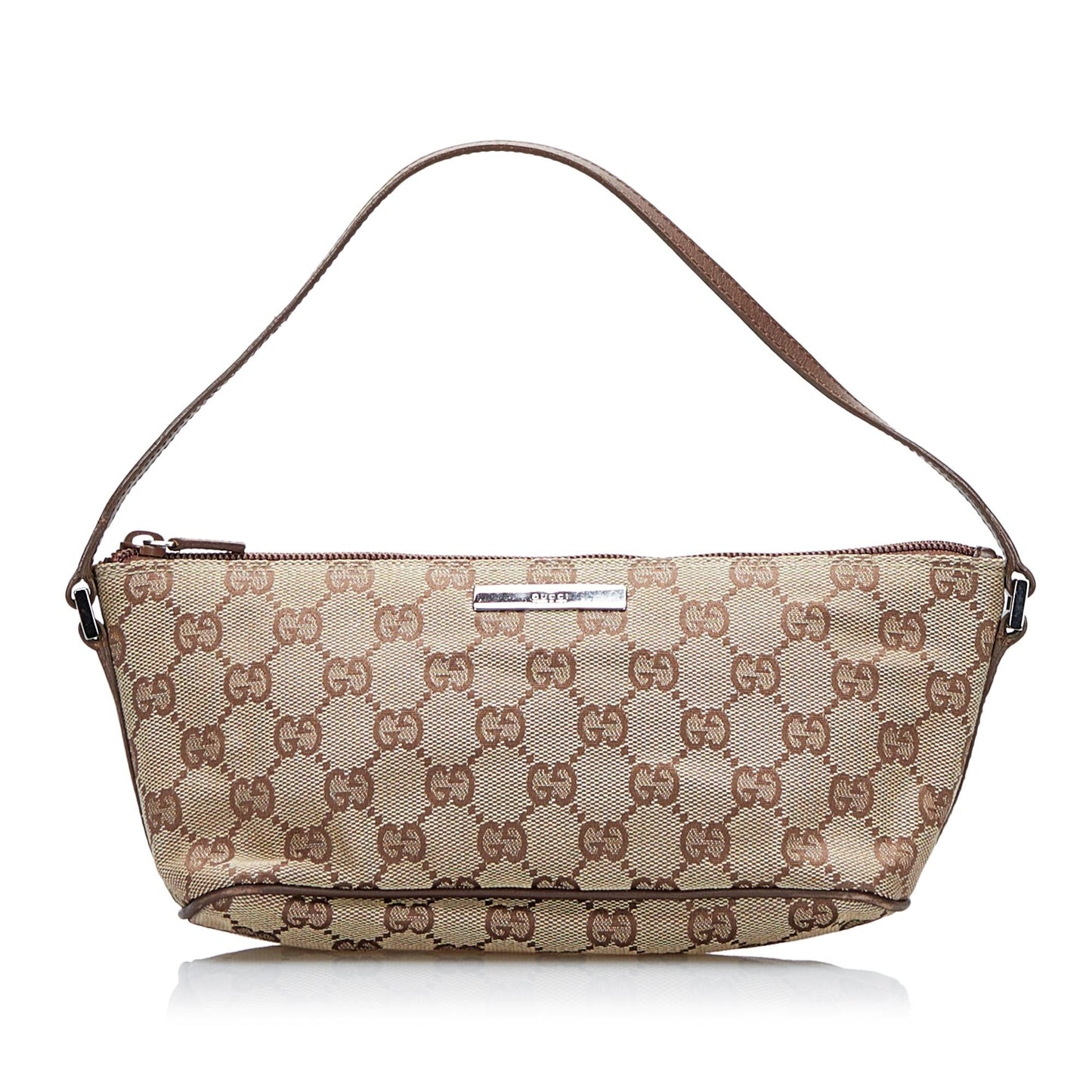 Gucci GG Boat SHG-yY77f6 Canvas Brown Handbag
