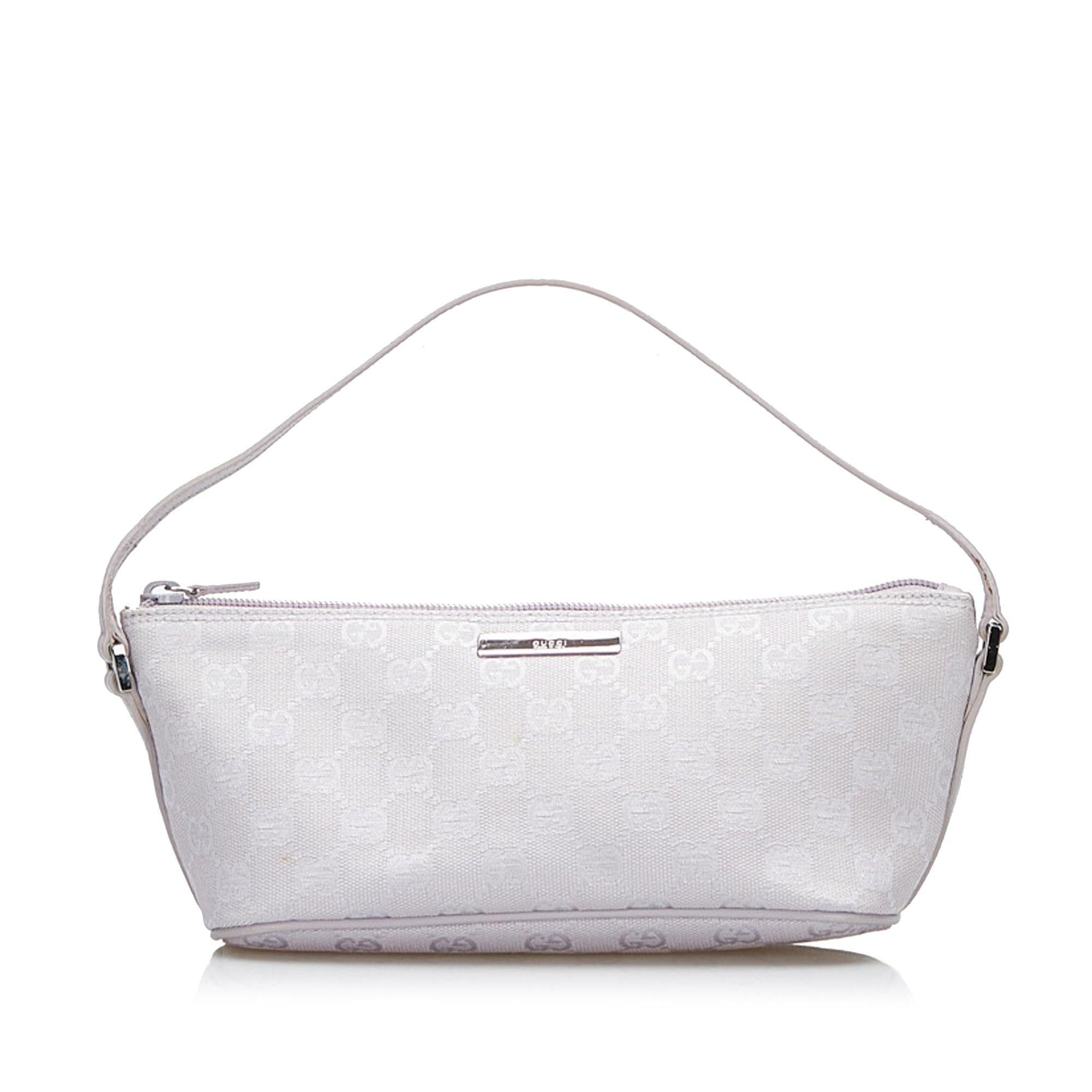 Gucci GG Boat SHG-35dppV Canvas Handbag