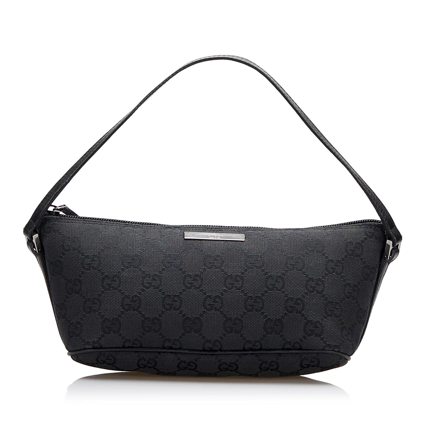 Gucci GG Boat SHG-WT5dDi Canvas Calf Black Handbag