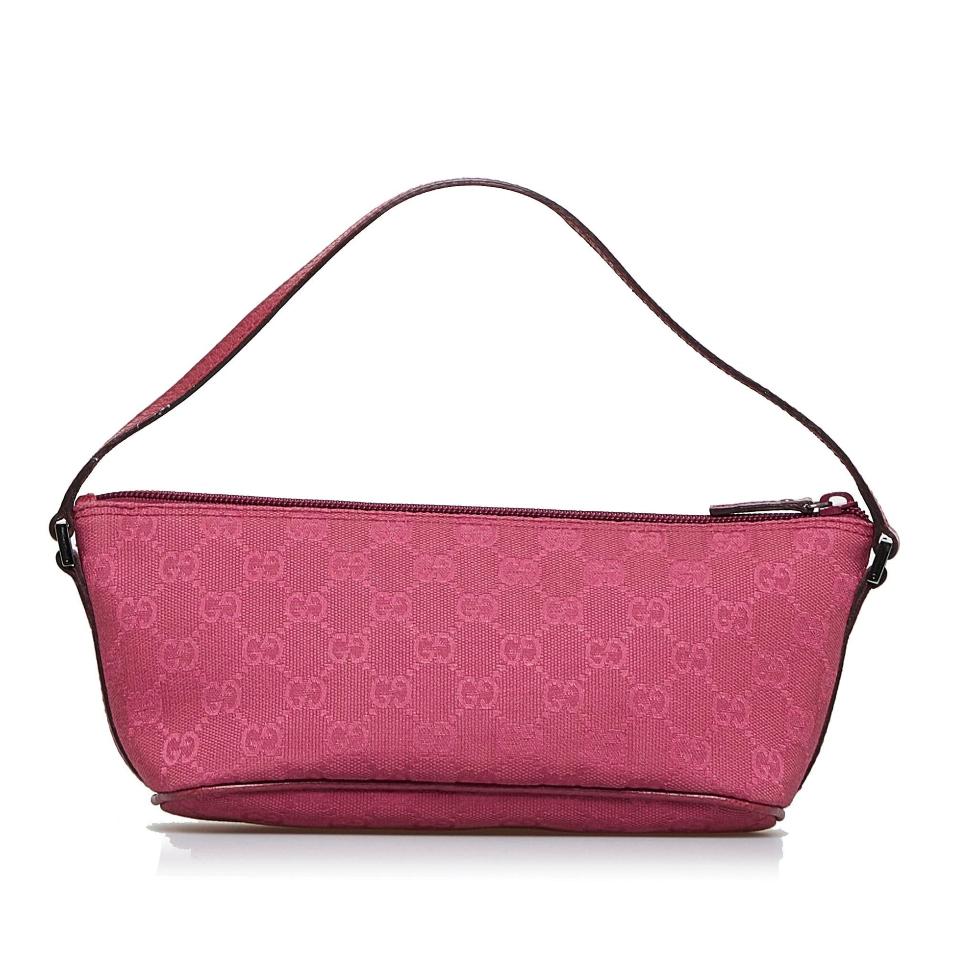Gucci GG Boat SHG-EkAEP3 Canvas Red Handbag