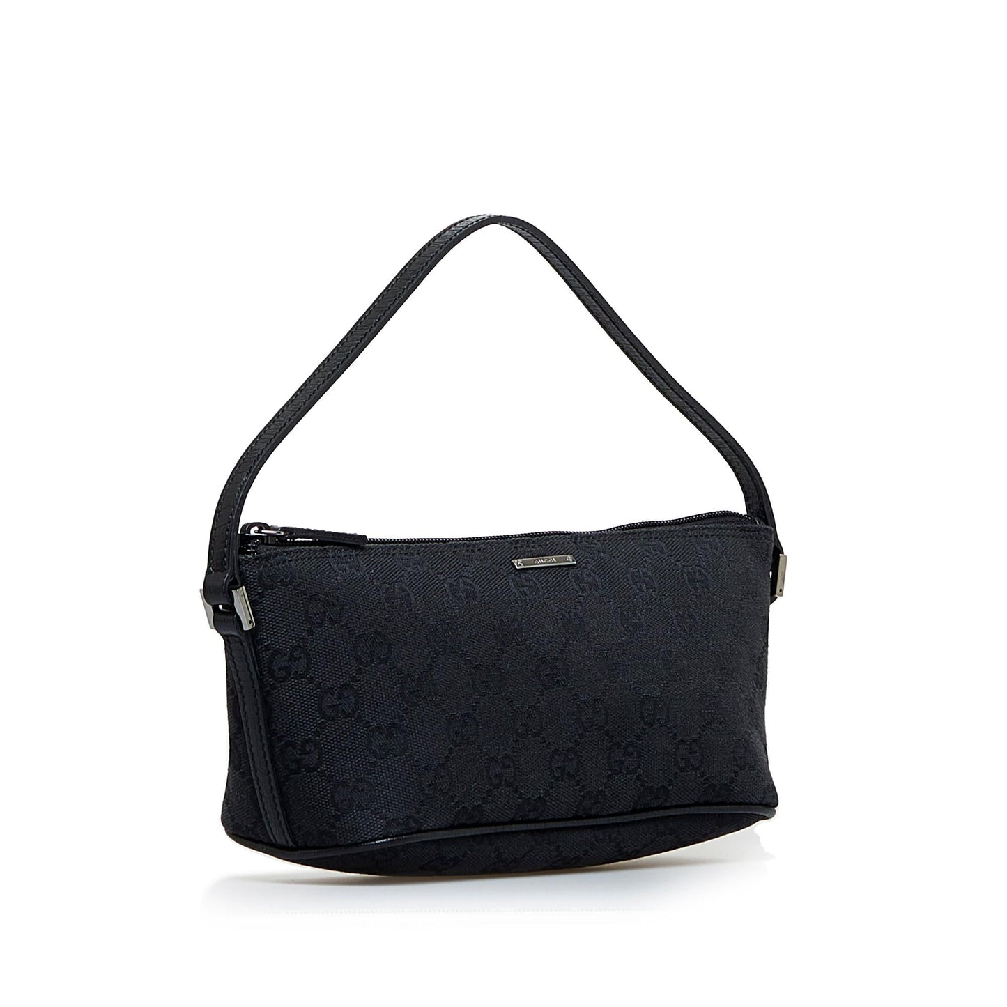 Gucci GG Boat SHG-bcMwuf Canvas Black Handbag