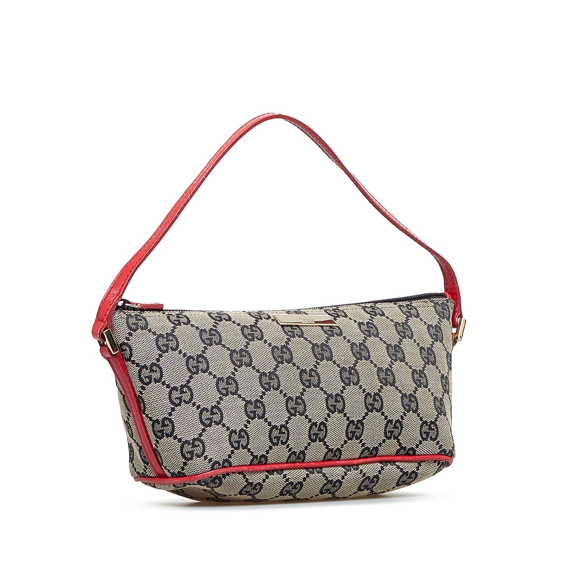 Gucci GG Boat SHG-8BH6CG Canvas Grey Handbag